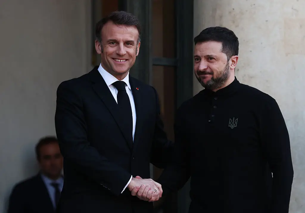 Zelenskyy made the comments after meeting Macron (Tom Nicholson/Getty Images)