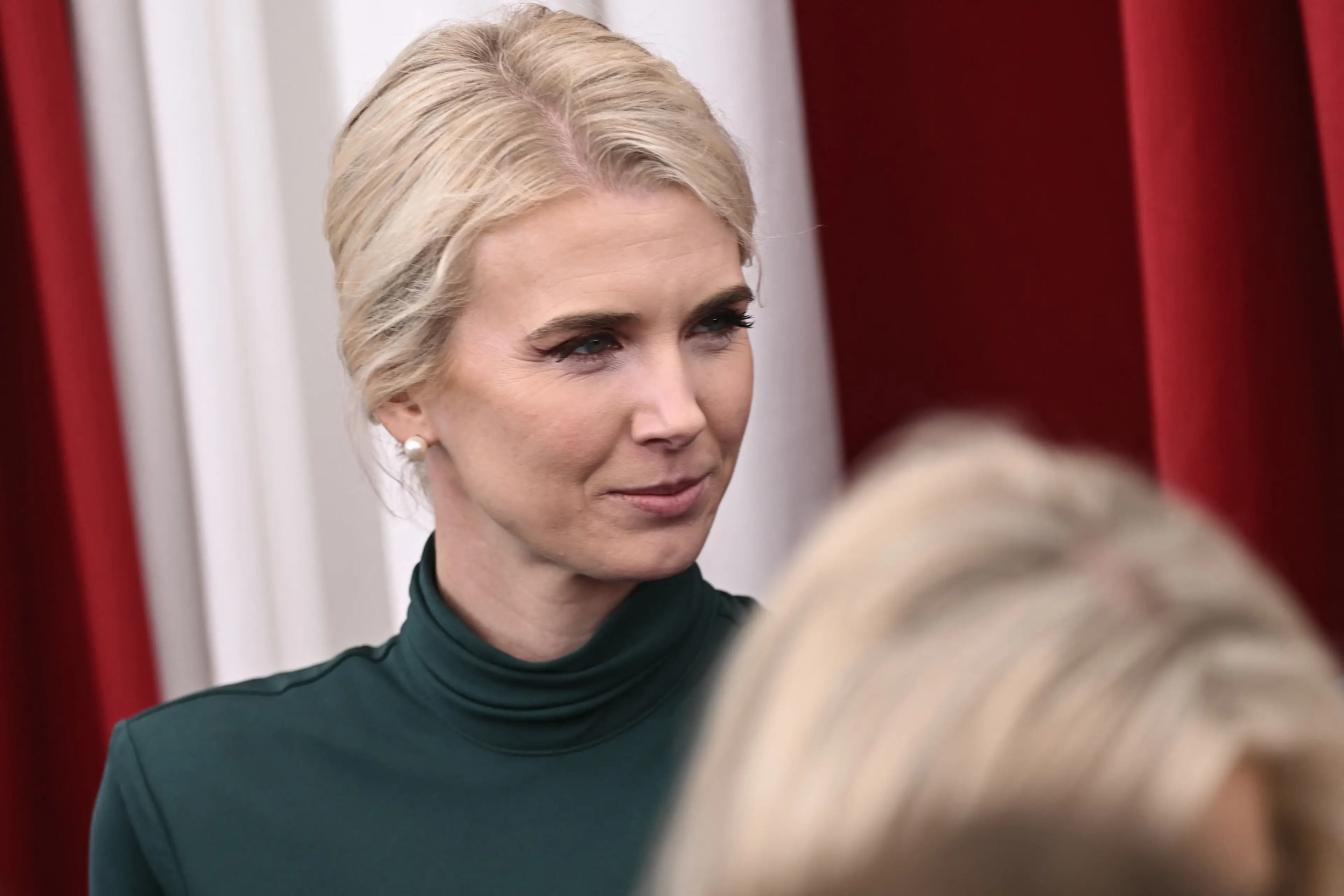 Natalie Harp is in Ireland with her boss, Donald Trump (SMIALOWSKI / AFP via Getty Images)