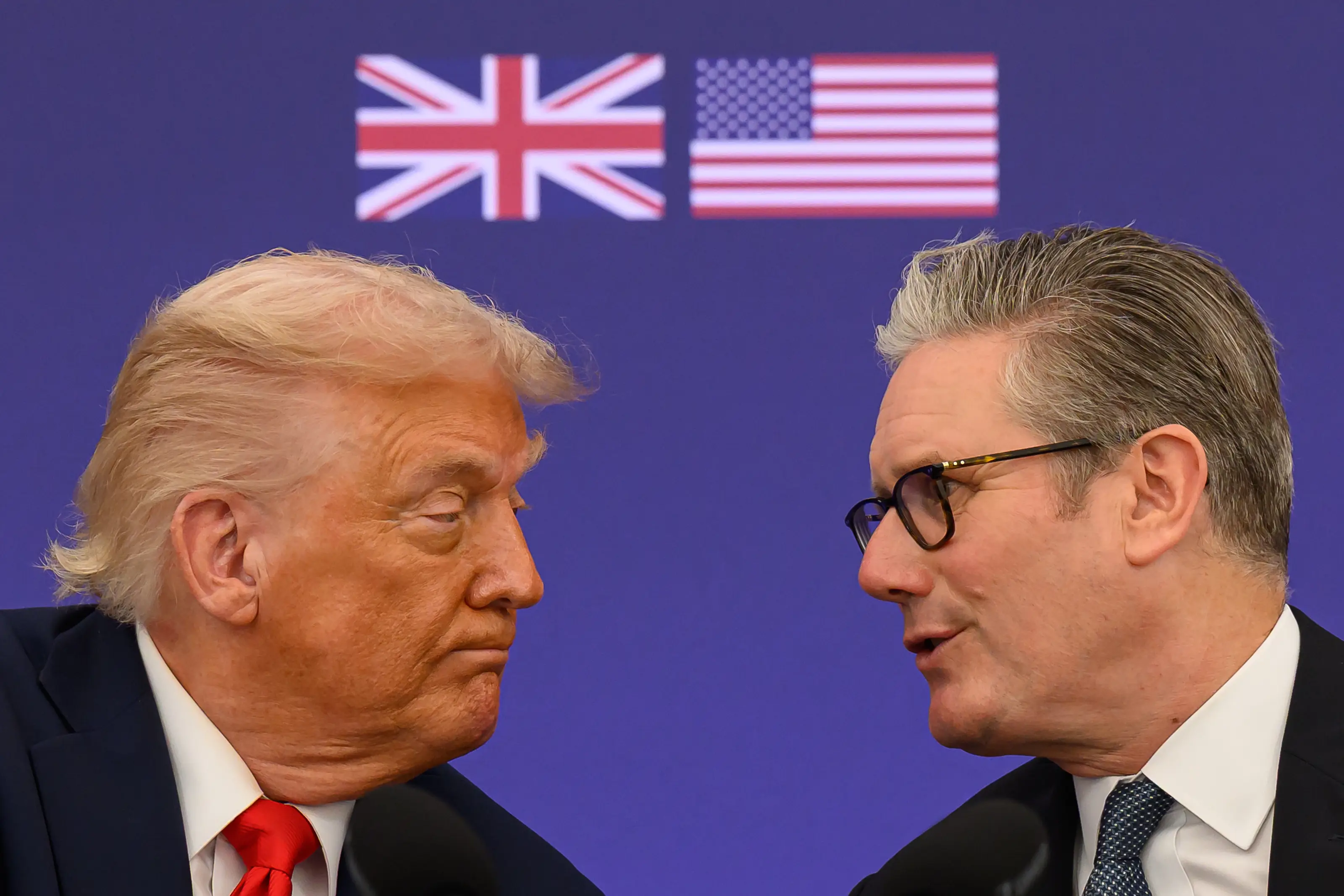 Trump has been critical of Starmer's response to his war with Iran (Leon Neal/Getty Images) 