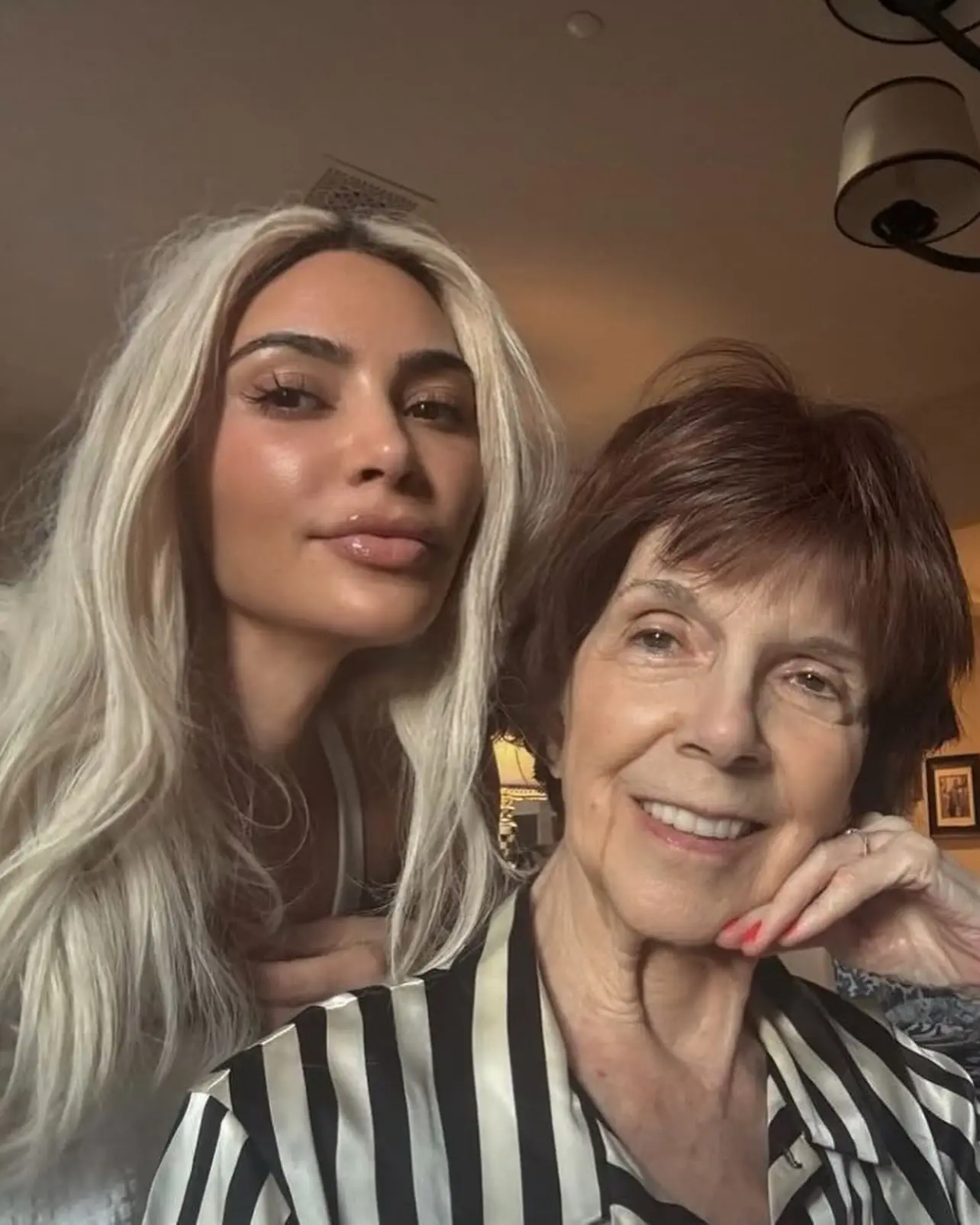Kim shared a sweet tribute to her grandmother MJ. (@kimkardashian/Instagram)