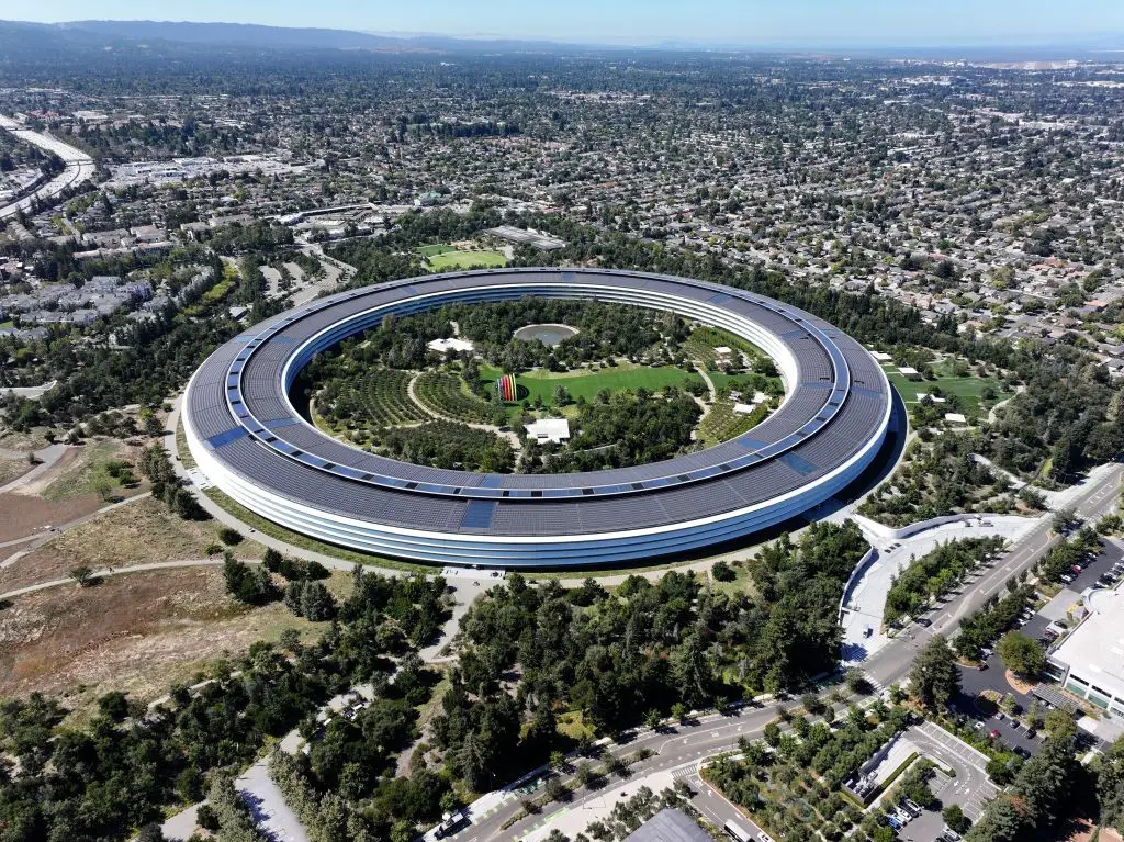 Apple opened its huge Cupertino HQ in 2017 (Tayfun Coskun/Anadolu via Getty Images)