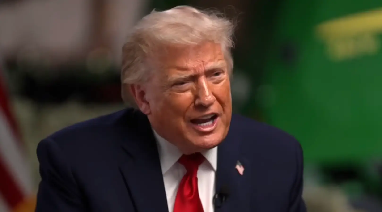 Trump ended up in a heated discussion with NBC News journalist Kristen Welker (NBC News)
