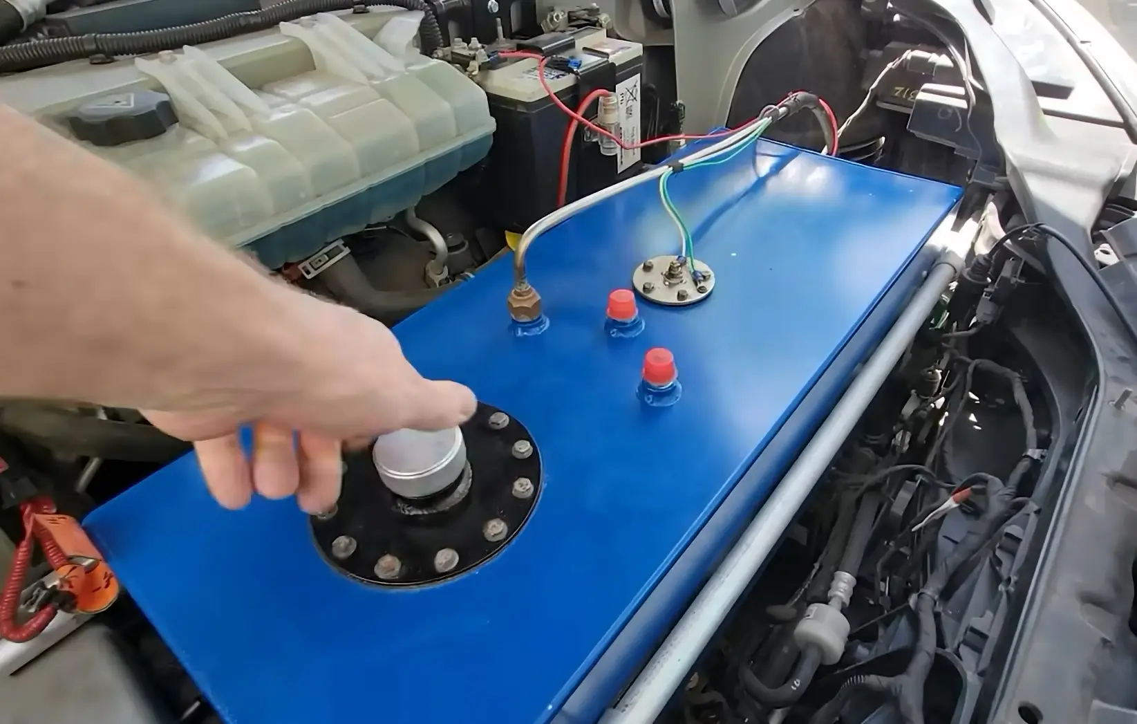 Getting the gas generator into the car took a lot of effort and ultimately this experiment probably won't go down as a success.