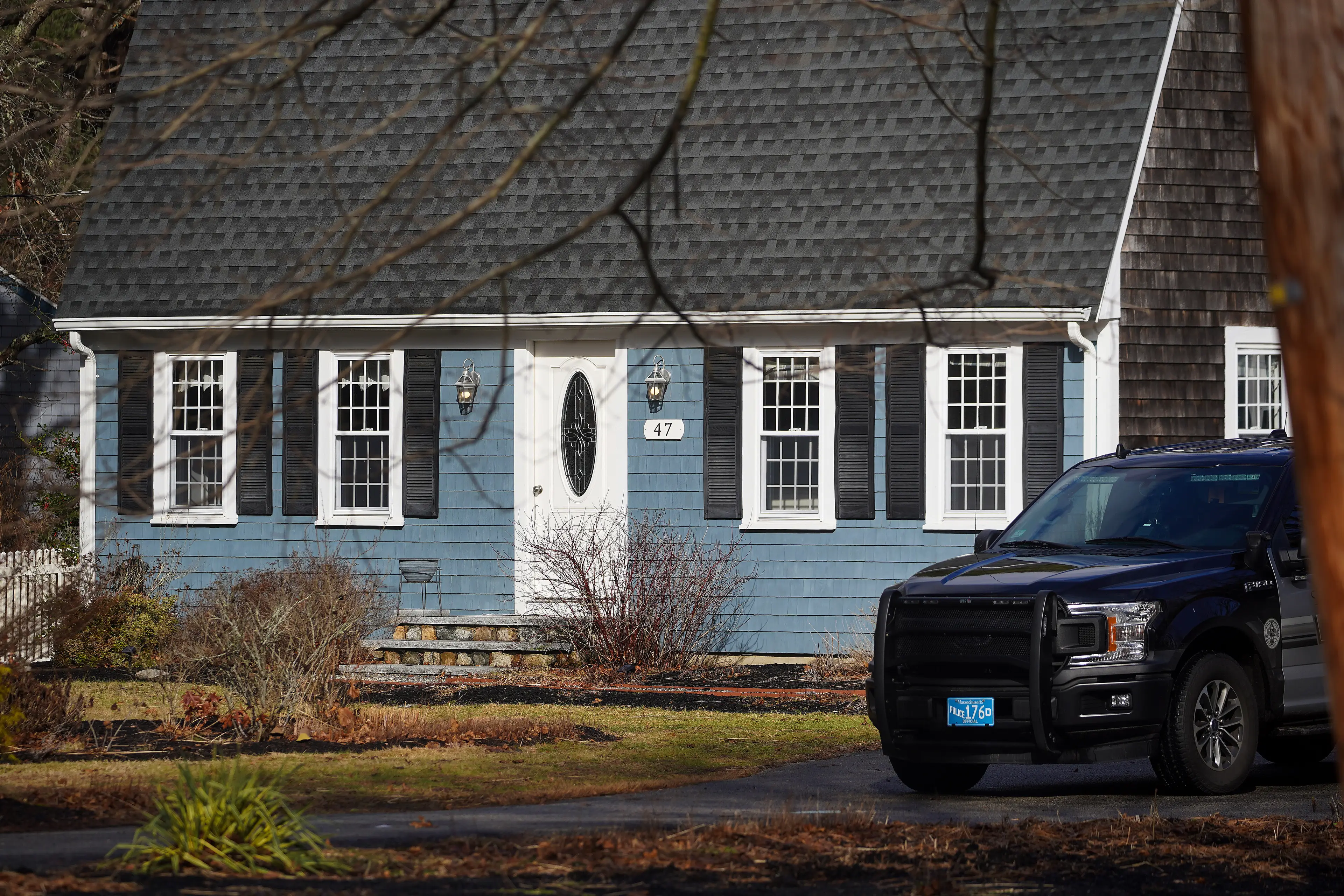 The mom-of-three is accused of killing her children the family's Duxbury home (Barry Chin/The Boston Globe via Getty Images)