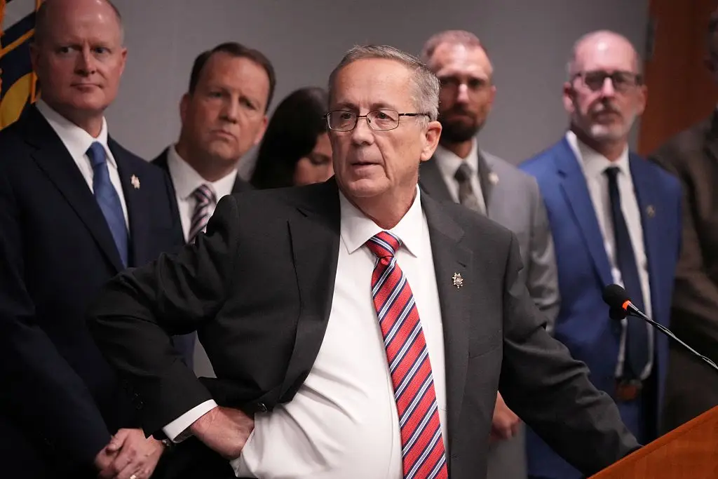 Utah County Attorney General Jeff Gray has released the alleged text messages (GEORGE FREY/AFP via Getty Images)