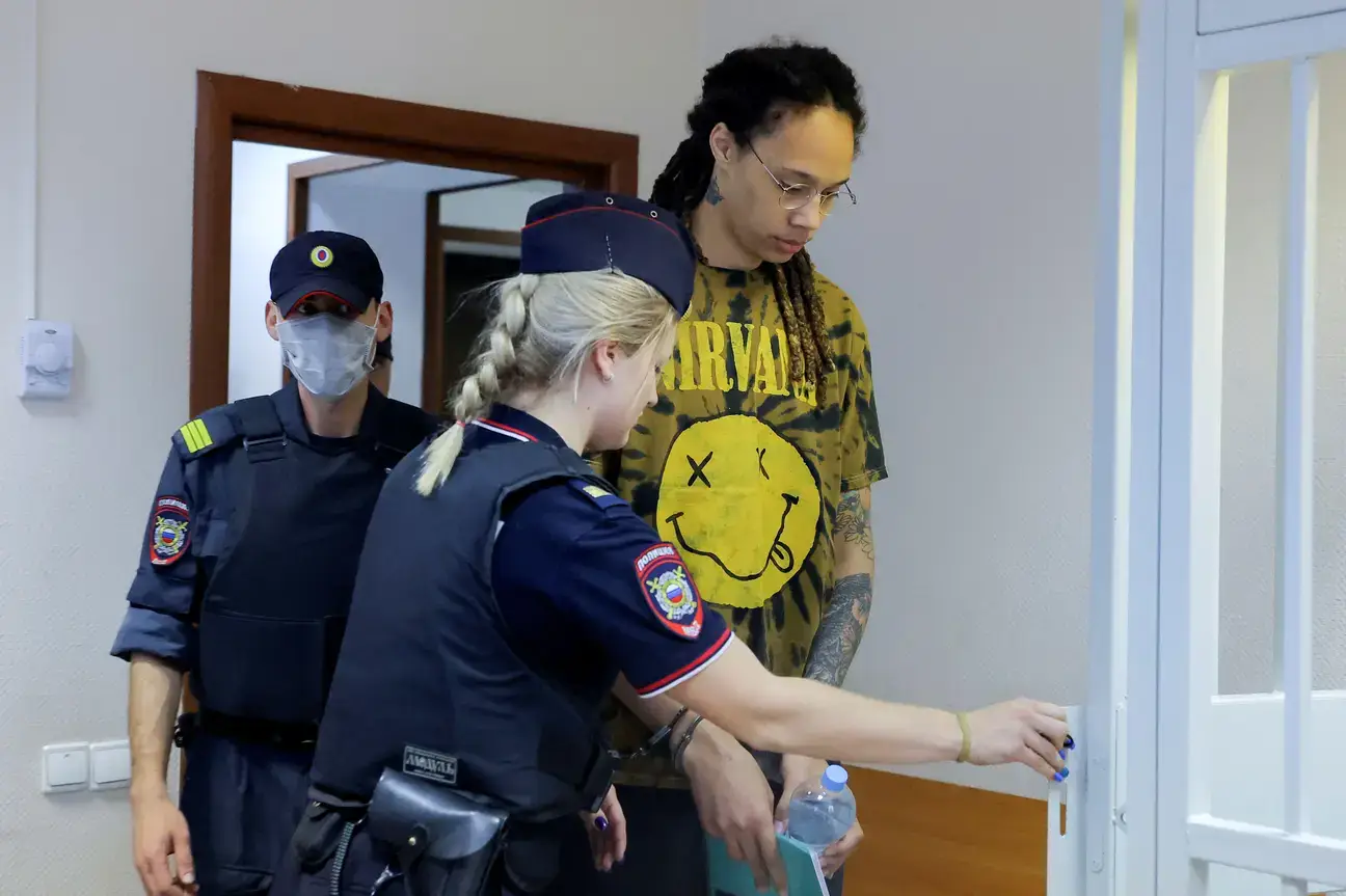 The basketballer was jailed for having 0.7 grams of THC in her possession at a Russian airport.