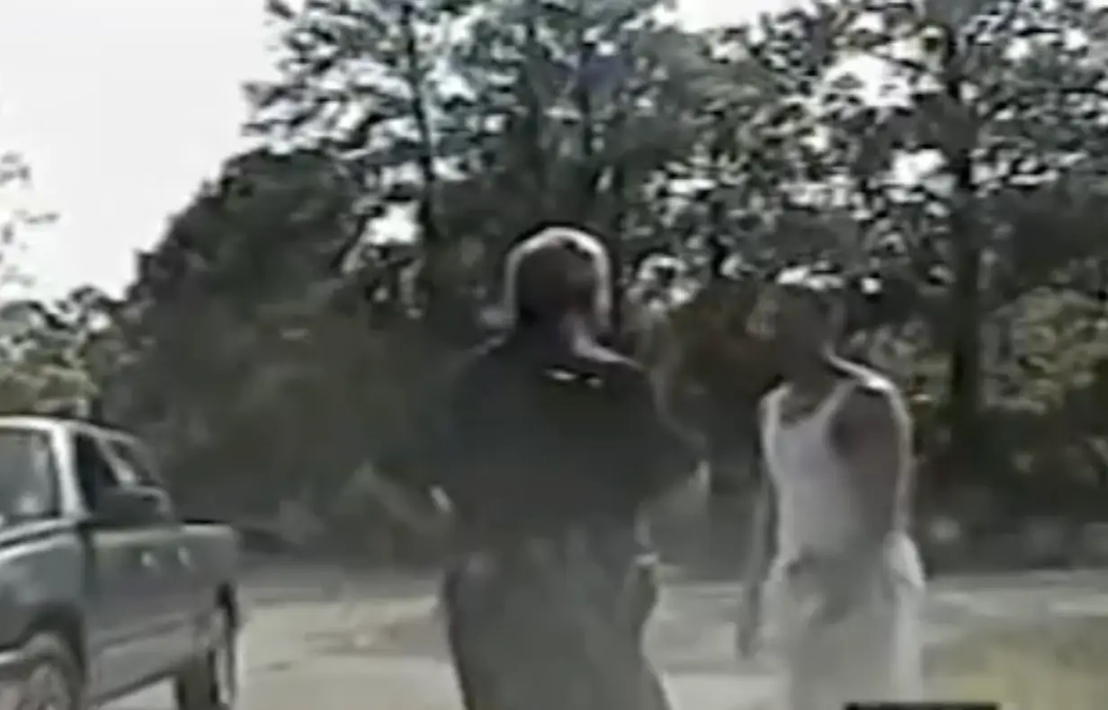 Officer Carl Bordelon stopped him when he was seen running on railway tracks but McNair calmly and confidently convinced the officer he was no threat.