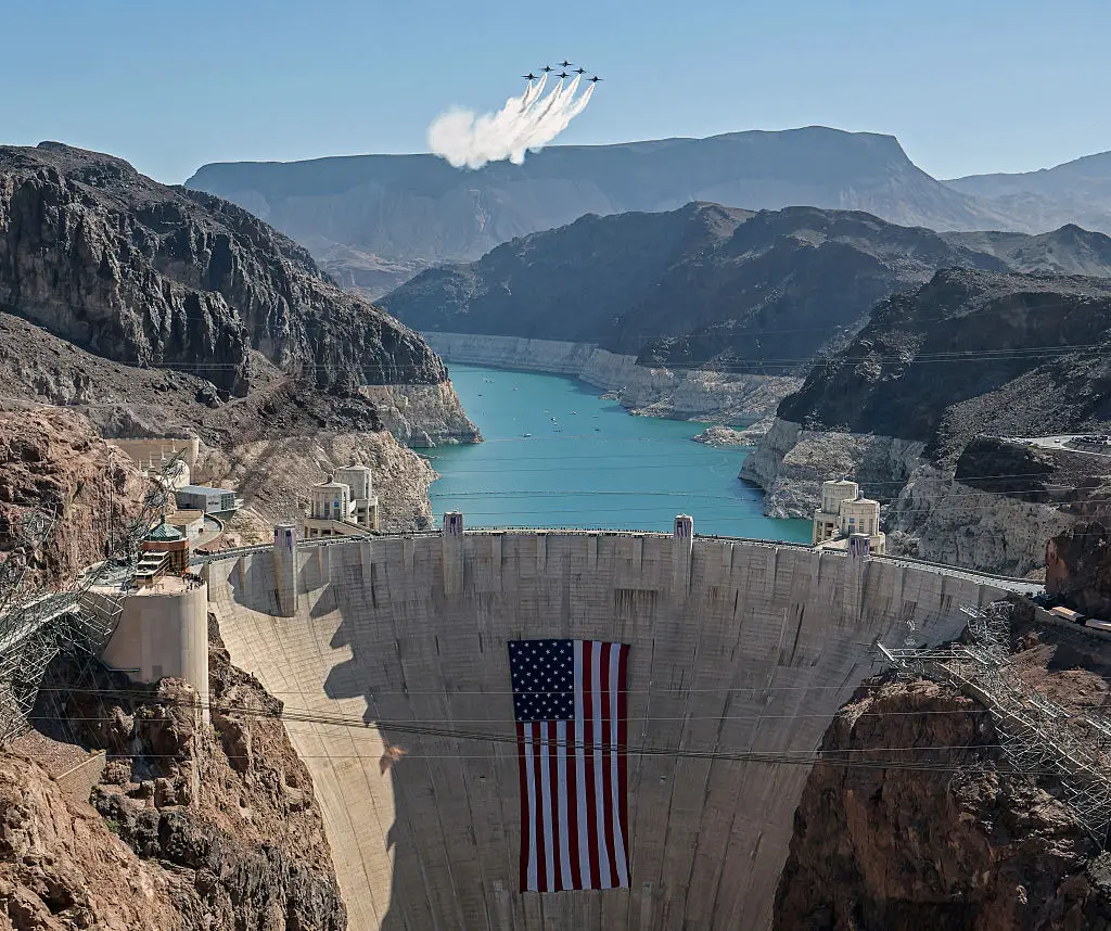 Falling reservoir levels could threaten hydropower generation at major dams (Ethan Miller/Staff/Getty Images)