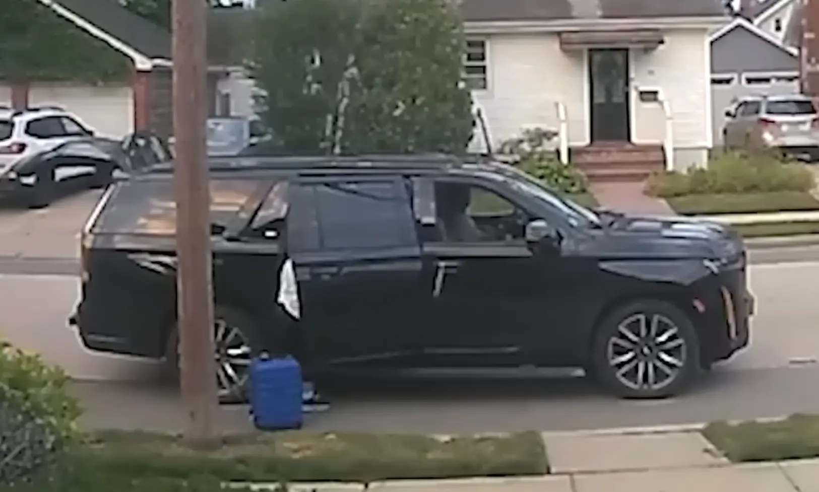 CCTV footage showed Jamel getting into the car (YouTube/News 12)