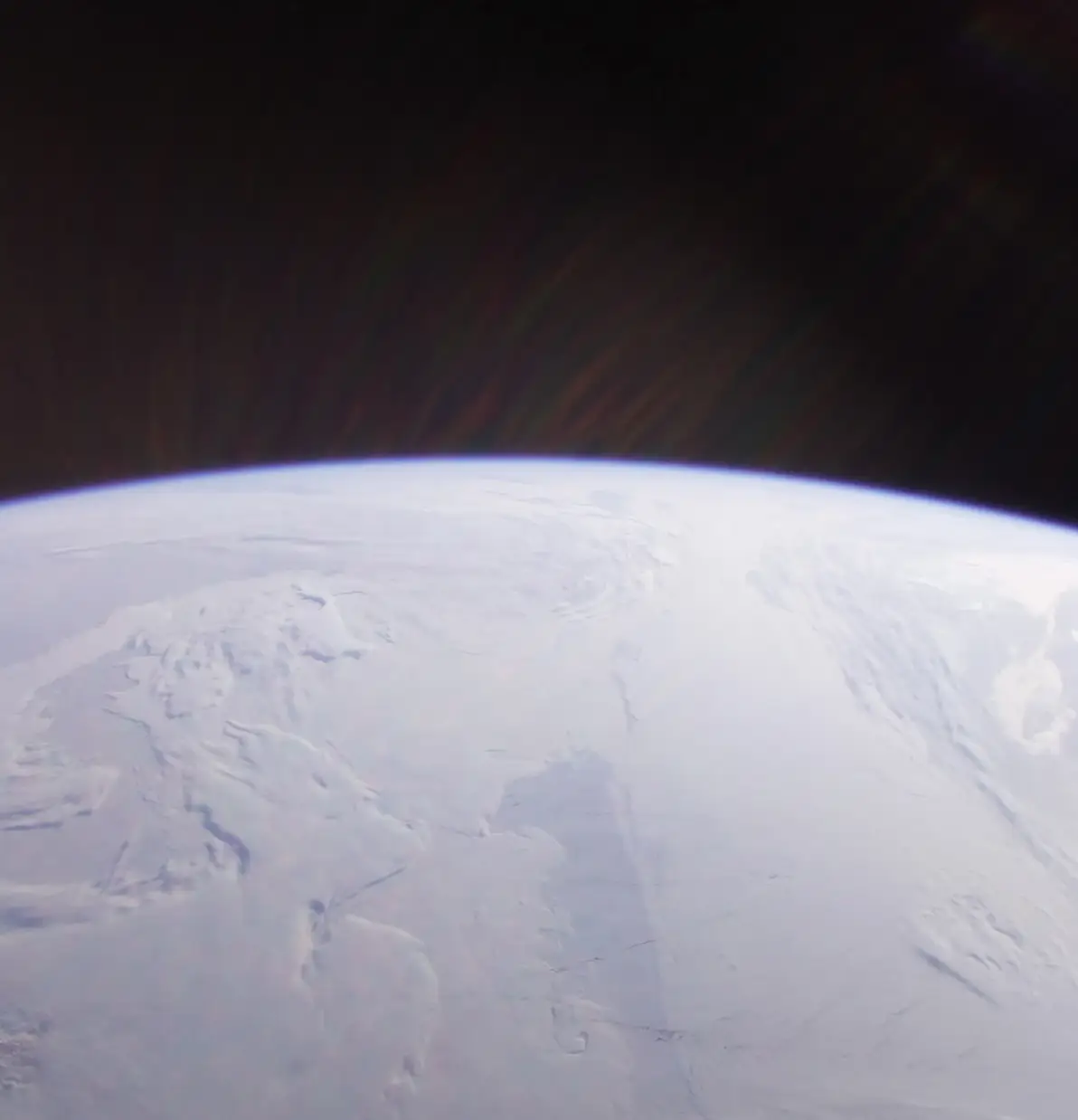 An image taken above the north pole during the study (NASA)