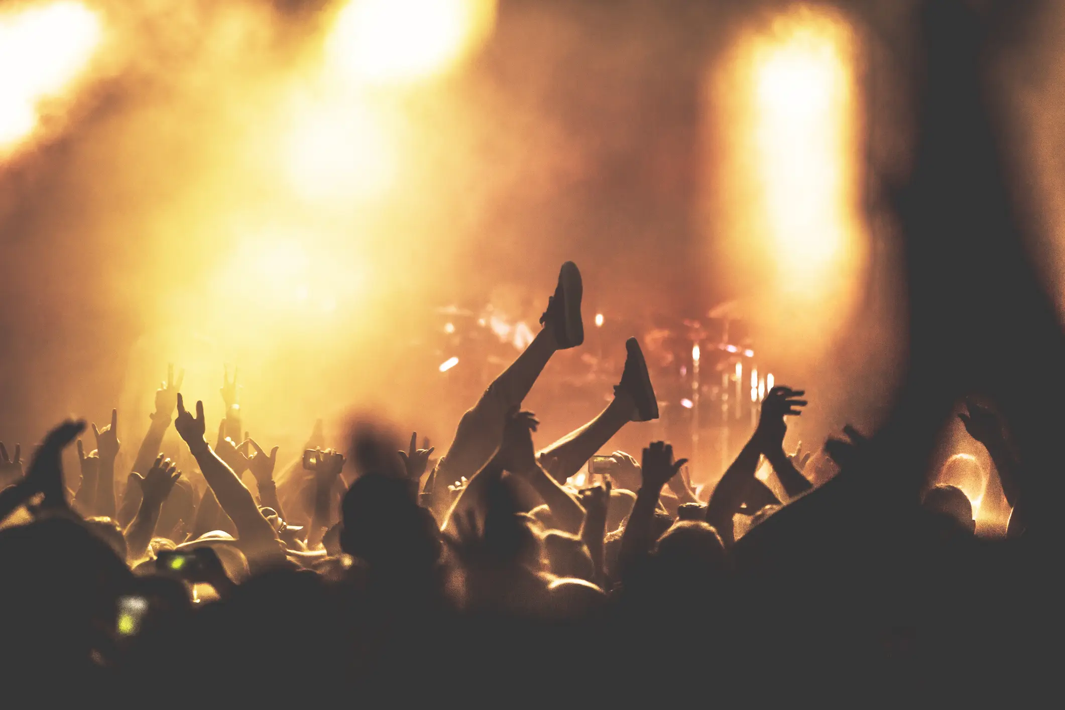 Attendees were moshing until they realized something was beneath them (Getty Stock Images)