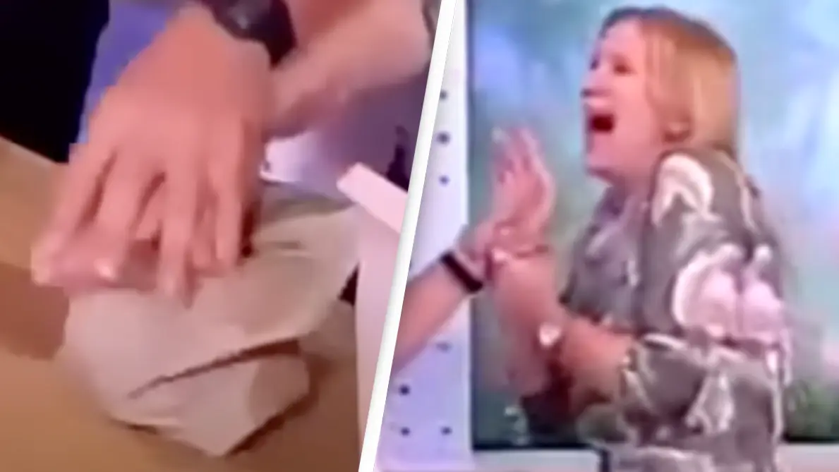 Terrifying moment host gets stabbed with nail on live TV after magic trick goes horribly wrong