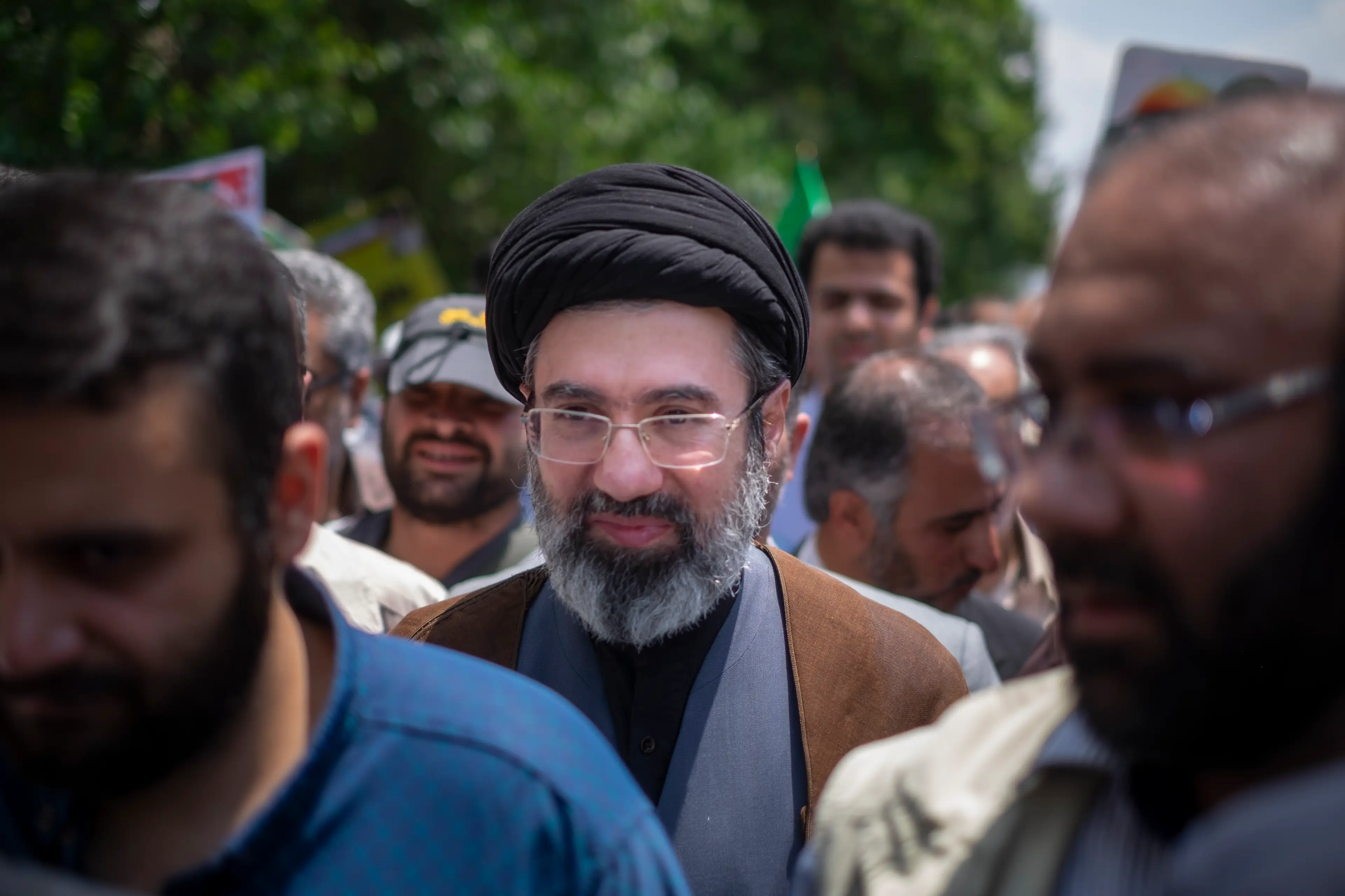Mojtaba Khamenei is Iran's new leader (Morteza Nikoubazl/NurPhoto via Getty Images)