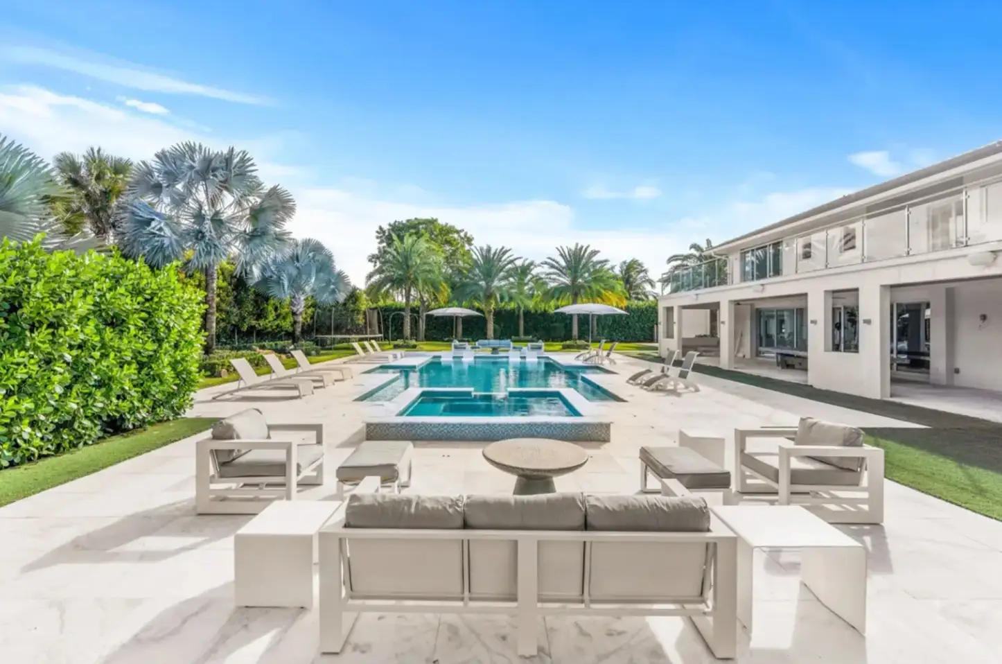 The property also features a guest house.