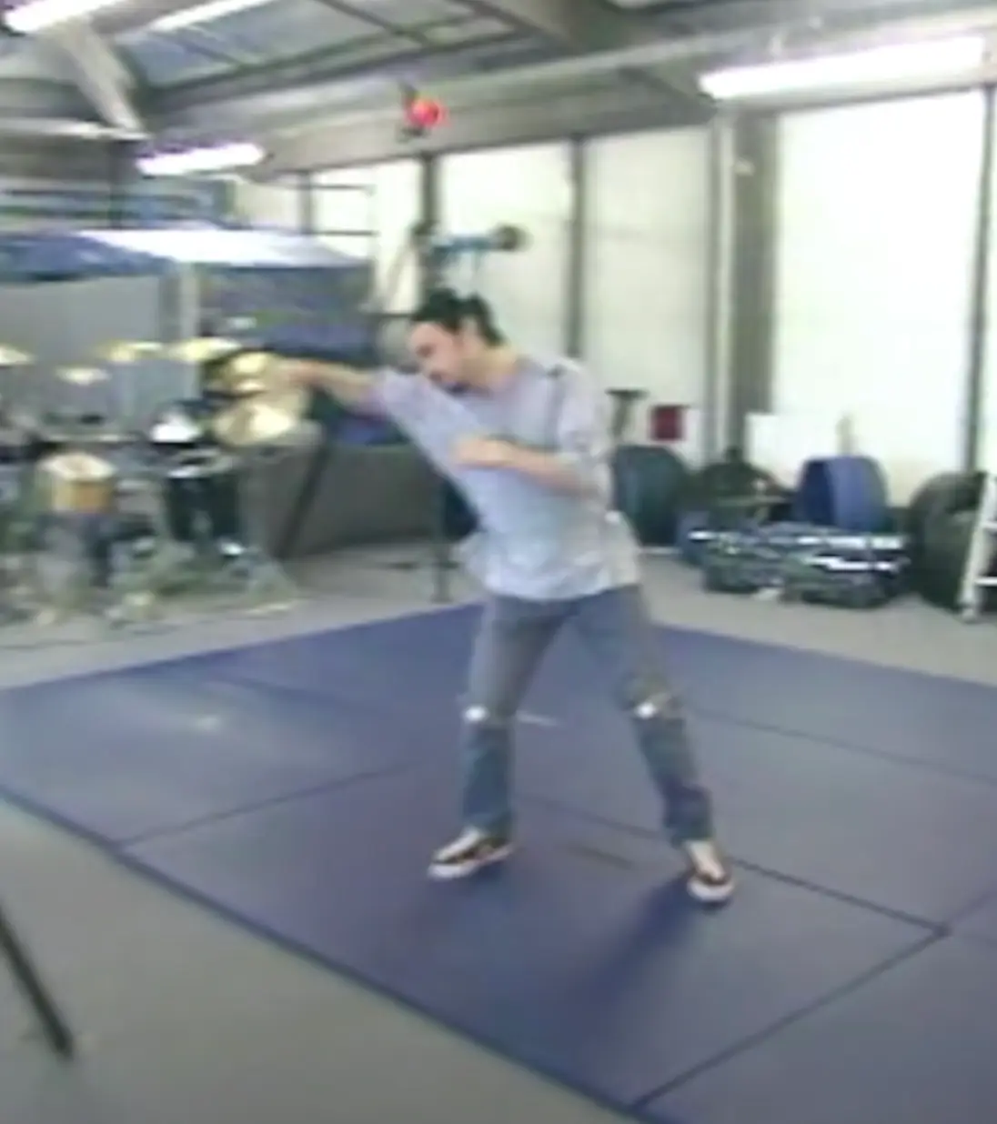 Darren working on the early fight scenes.