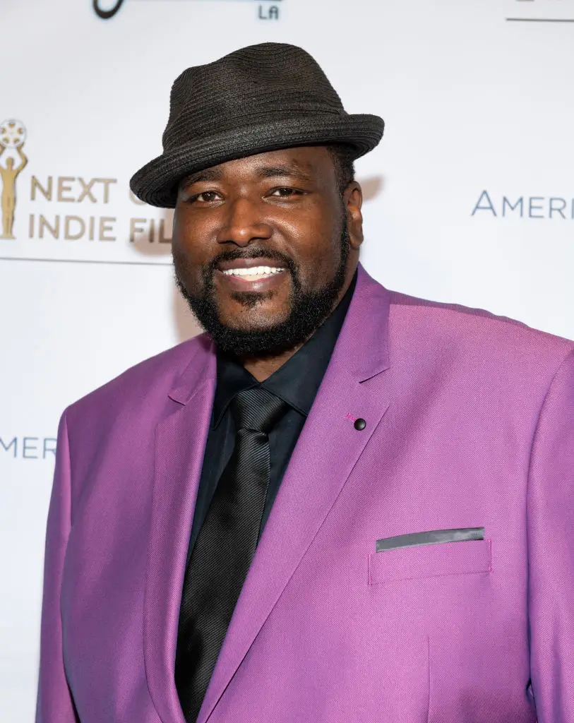 Quinton Aaron is now on the road to recovery after a terrifying health scare last month (Amanda Edwards/Getty Images)