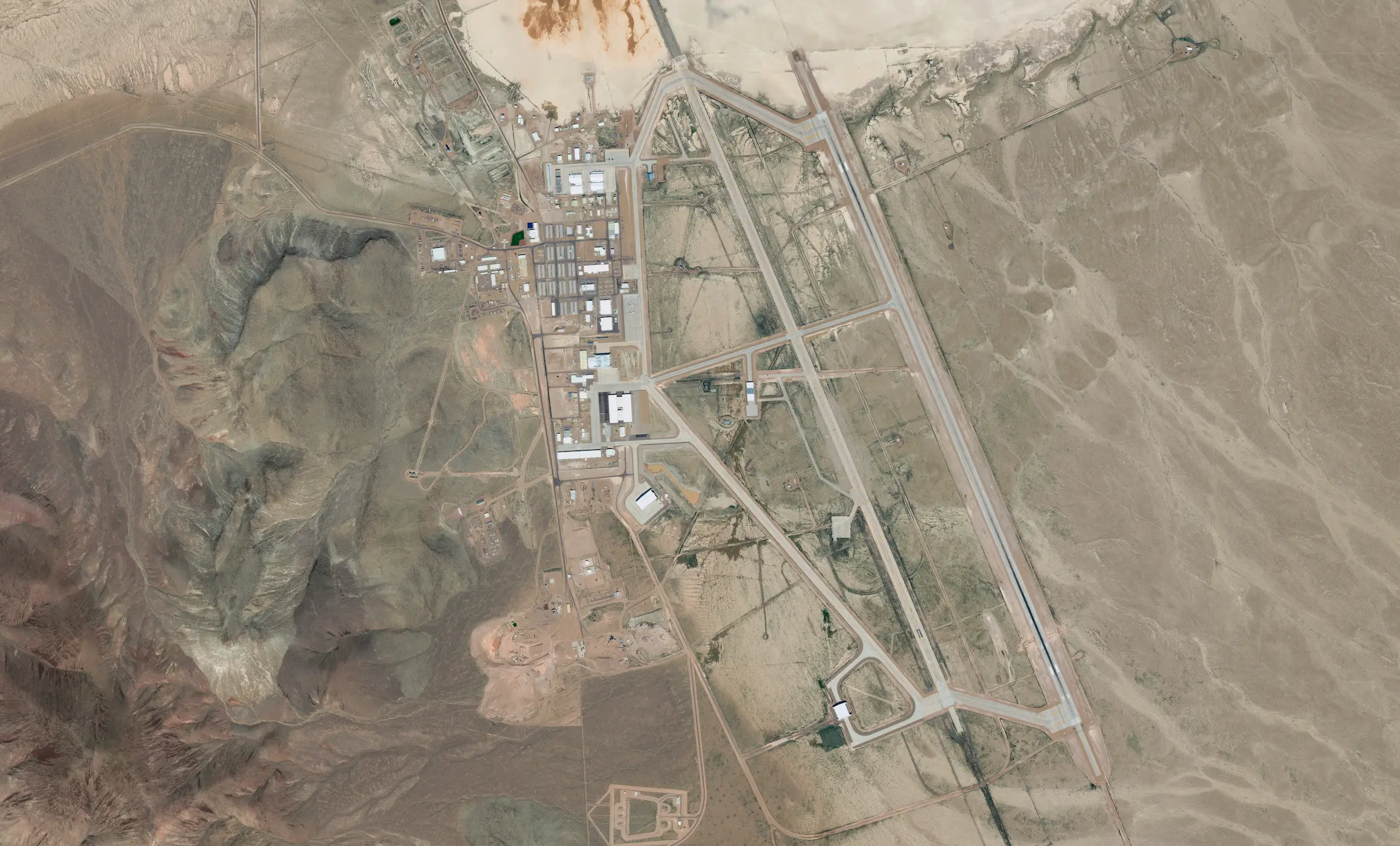 Area 51 is historically pretty secretive about what happens at the military base (Getty/Satellite image (c) 2023 Maxar Technologies)