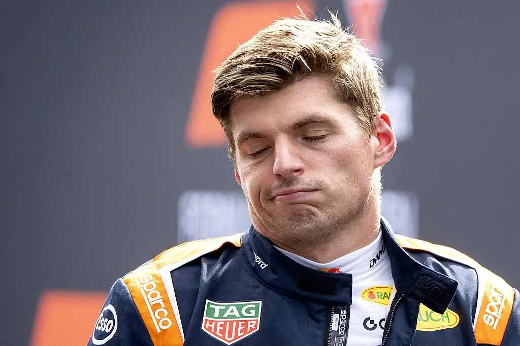 Verstappen looked disapointed after the crash (Photo by Sem van der Wal / ANP / AFP via Getty Images)