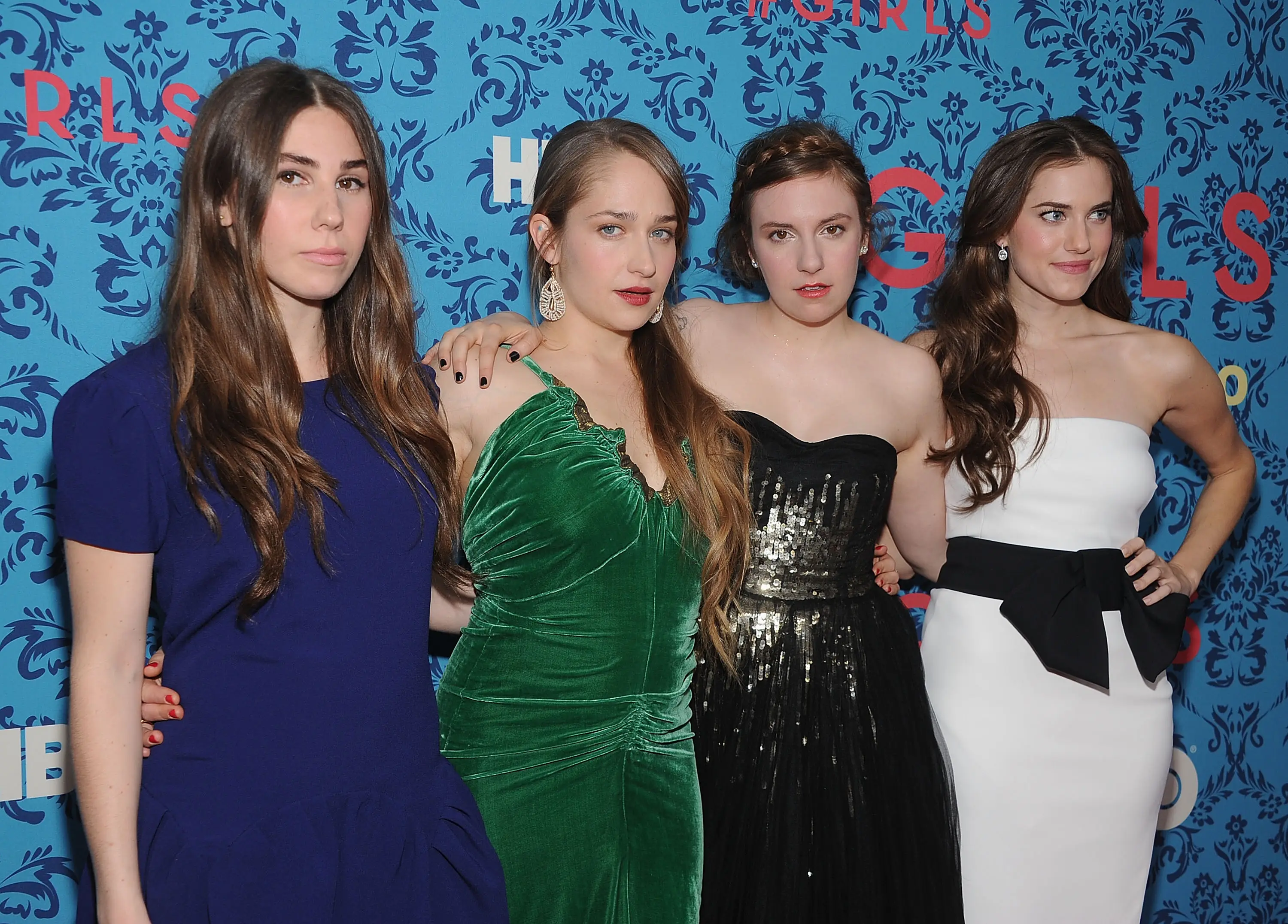 The four main characters in 'Girls' were played by Zosia Mamet, Jemima Kirke, producer Lena Dunham and Allison Williams (Dimitrios Kambouris/WireImage)