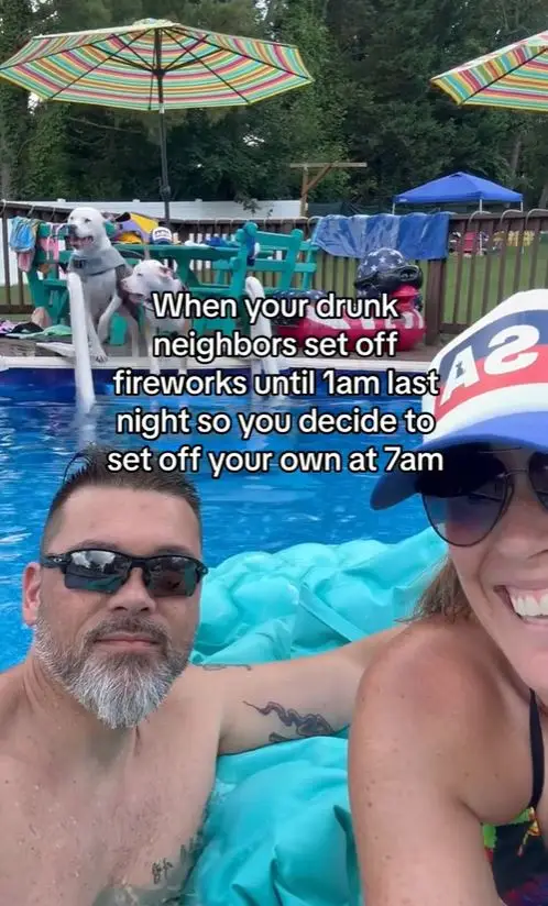 The couple were quick to seek their revenge.