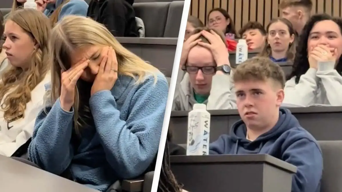 Students shown video of c-section to see if they could handle med school and get completely horrified