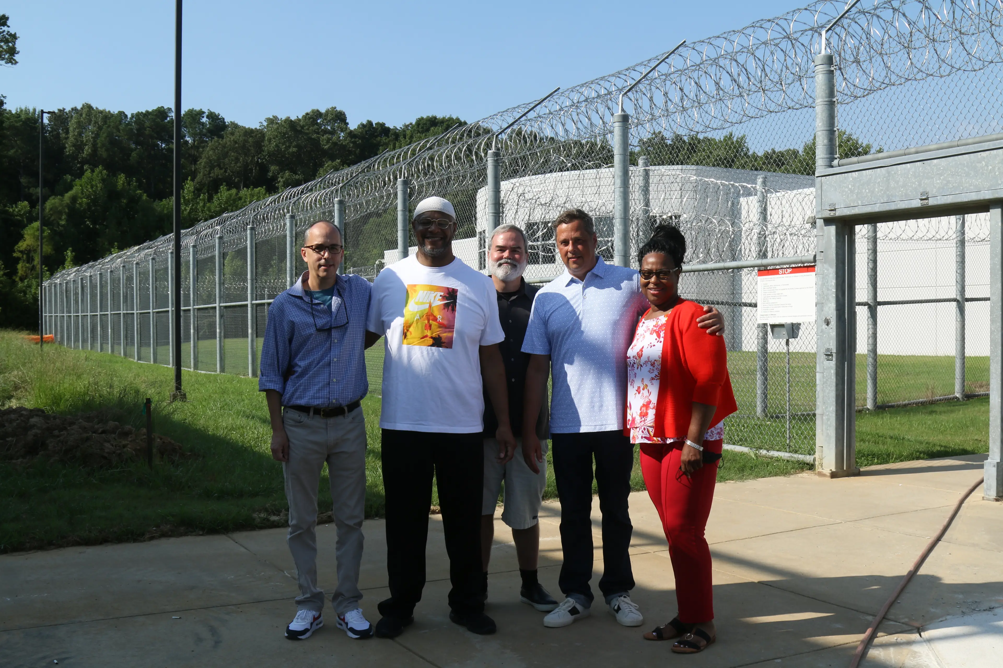 Sherwood on his day of release (Christina Steube/ Supplied) 