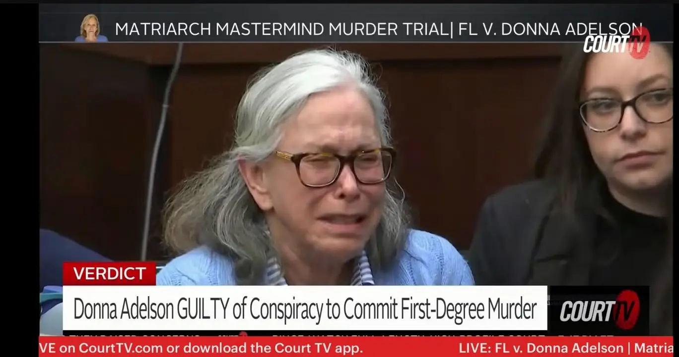 Adelson was found guilty after a 10-day trial (CourtTV)