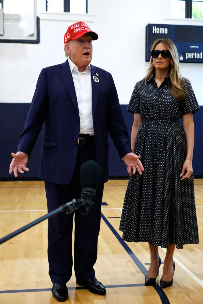 Some accused Melania of 'using a body double' (Chip Somodevilla/Getty Images)