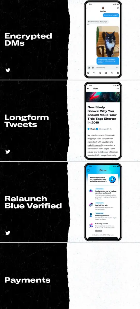 These are some of the new features he proposed.