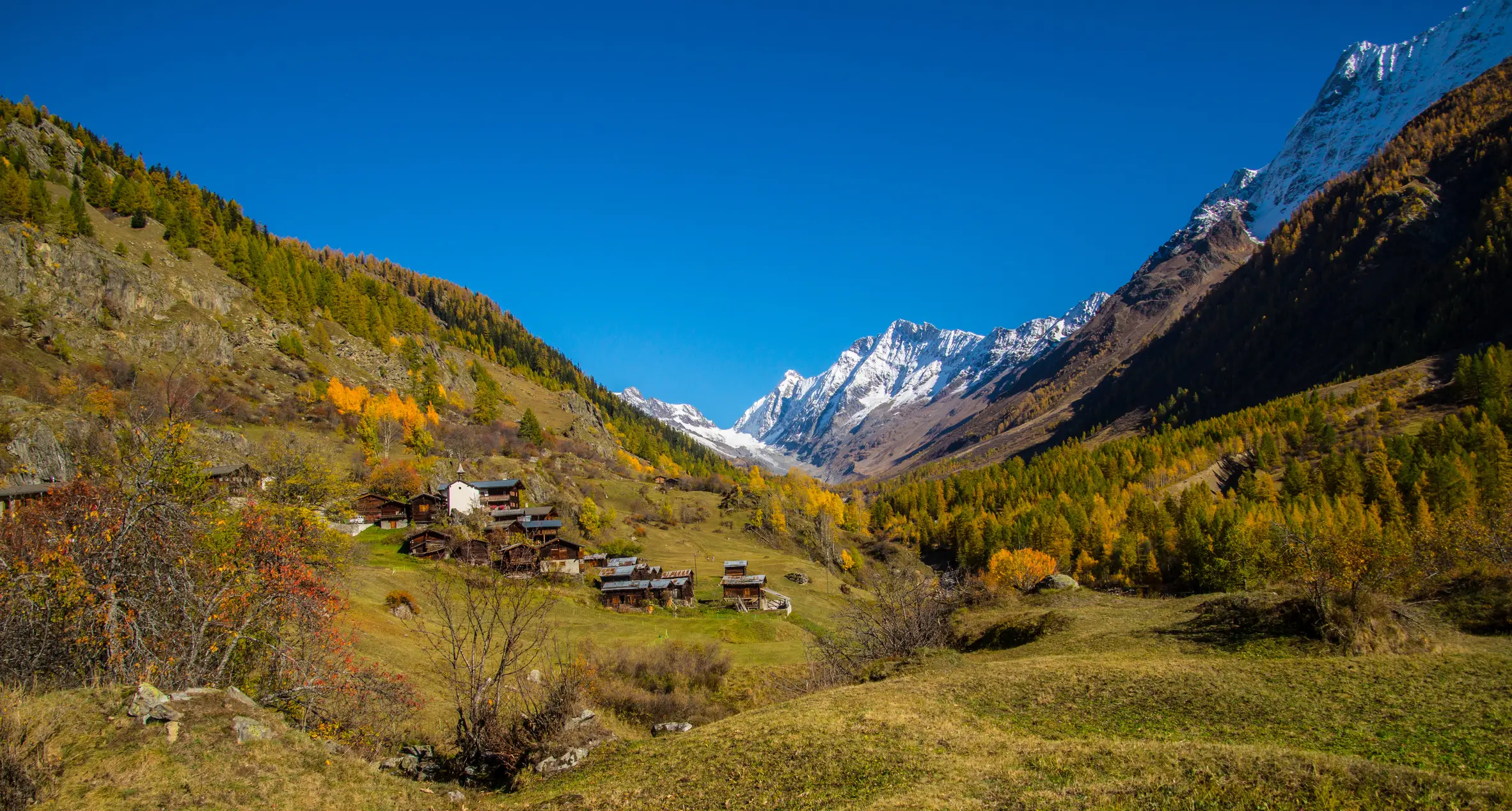 Blatten in Lötschental valley seen before the glacier collapse (Getty Stock Image)