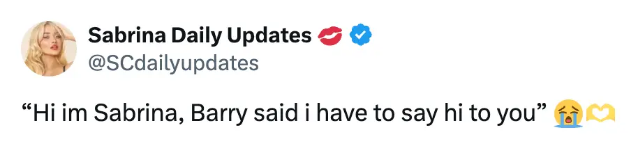 Fans found the exchange hilarious. (X/@SCdailyupdates)