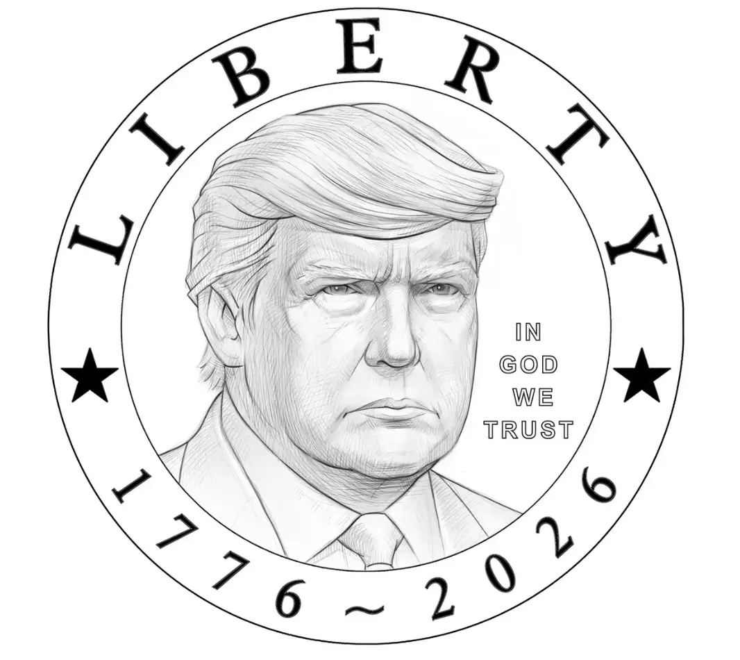 The approved design of the coin (US Treasury)