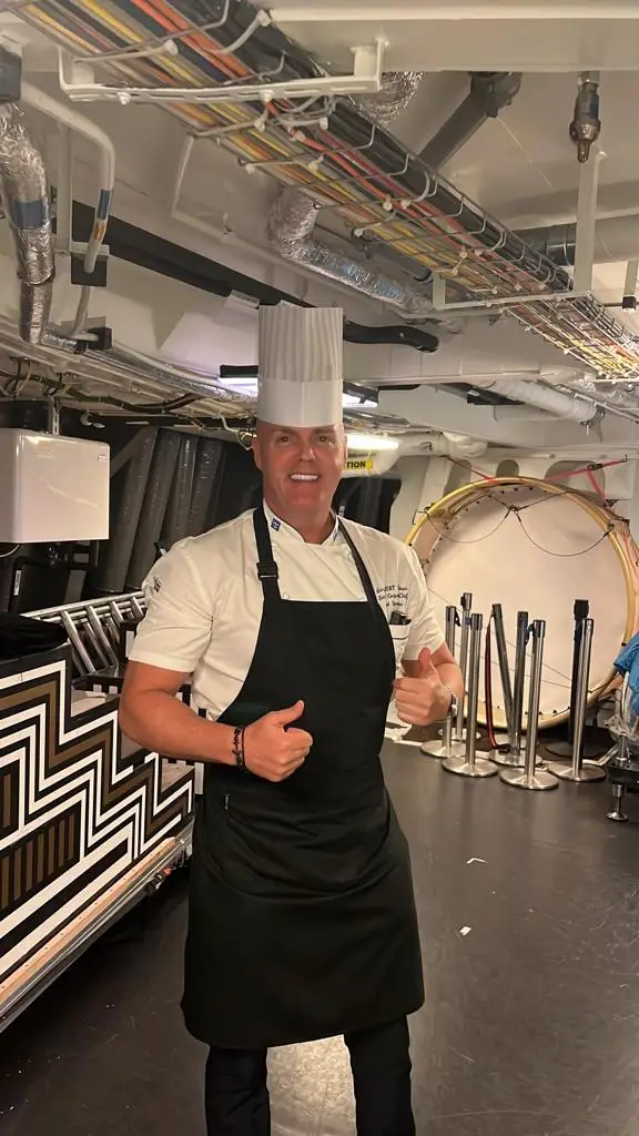 Chef Gary's team produce a staggering number of meals every day (Supplied)