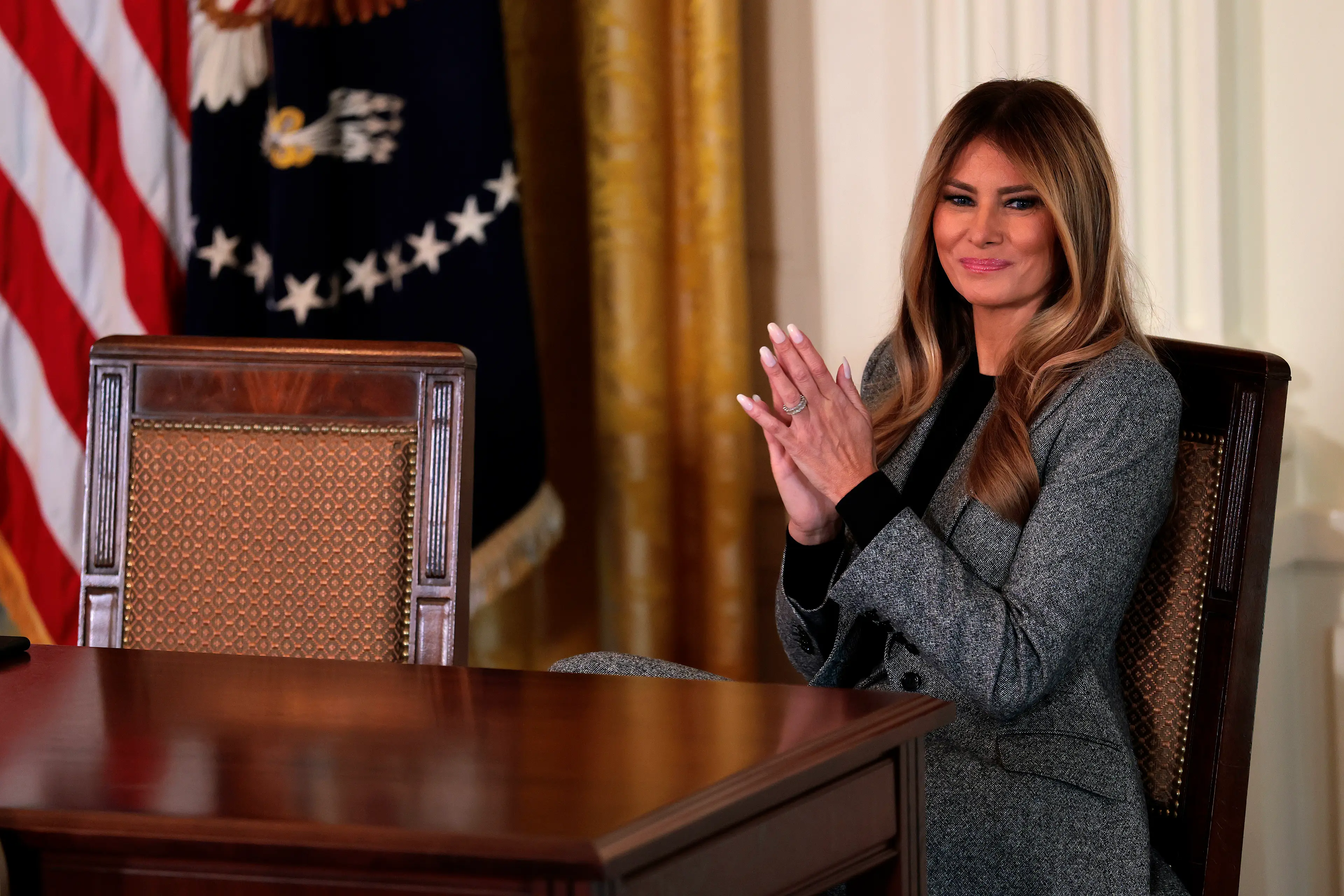 Melania Trump at the signing (Heather Diehl/Getty Images)