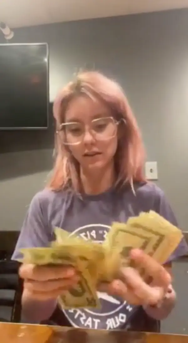 Haven called the shift 'insane' as she took home nearly $700.