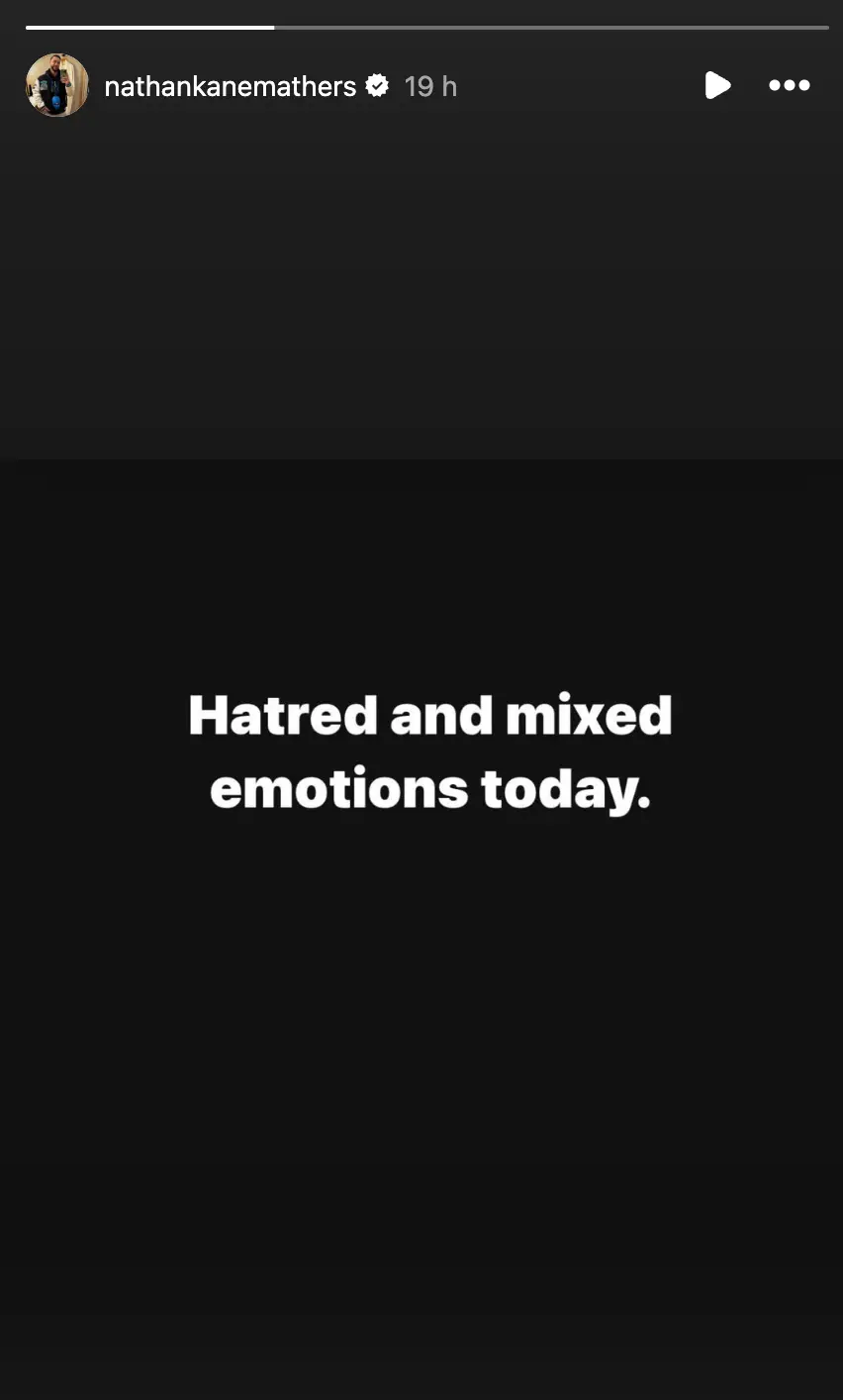 Nate seemingly addressed his mom's death on Instagram (nathankanemathers/Instagram)