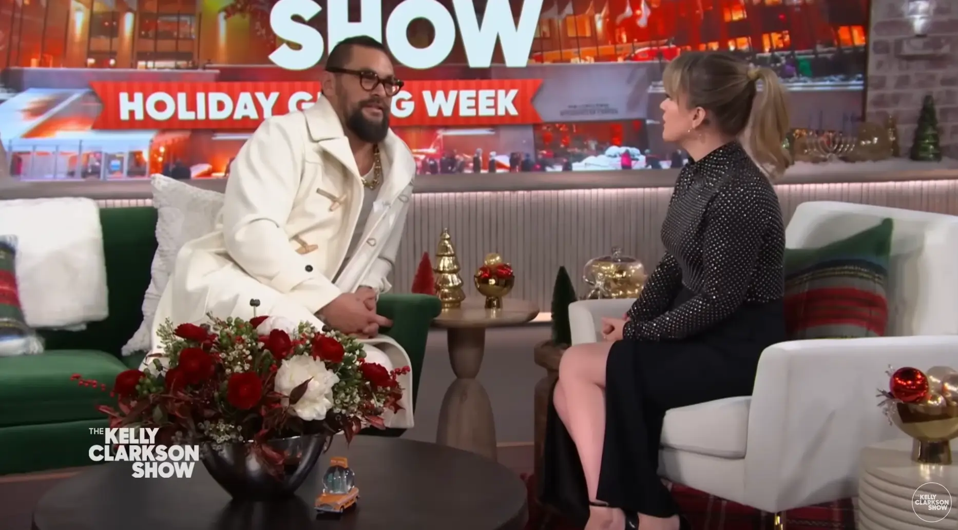 Jason Momoa was recently on The Kelly Clarkson Show.