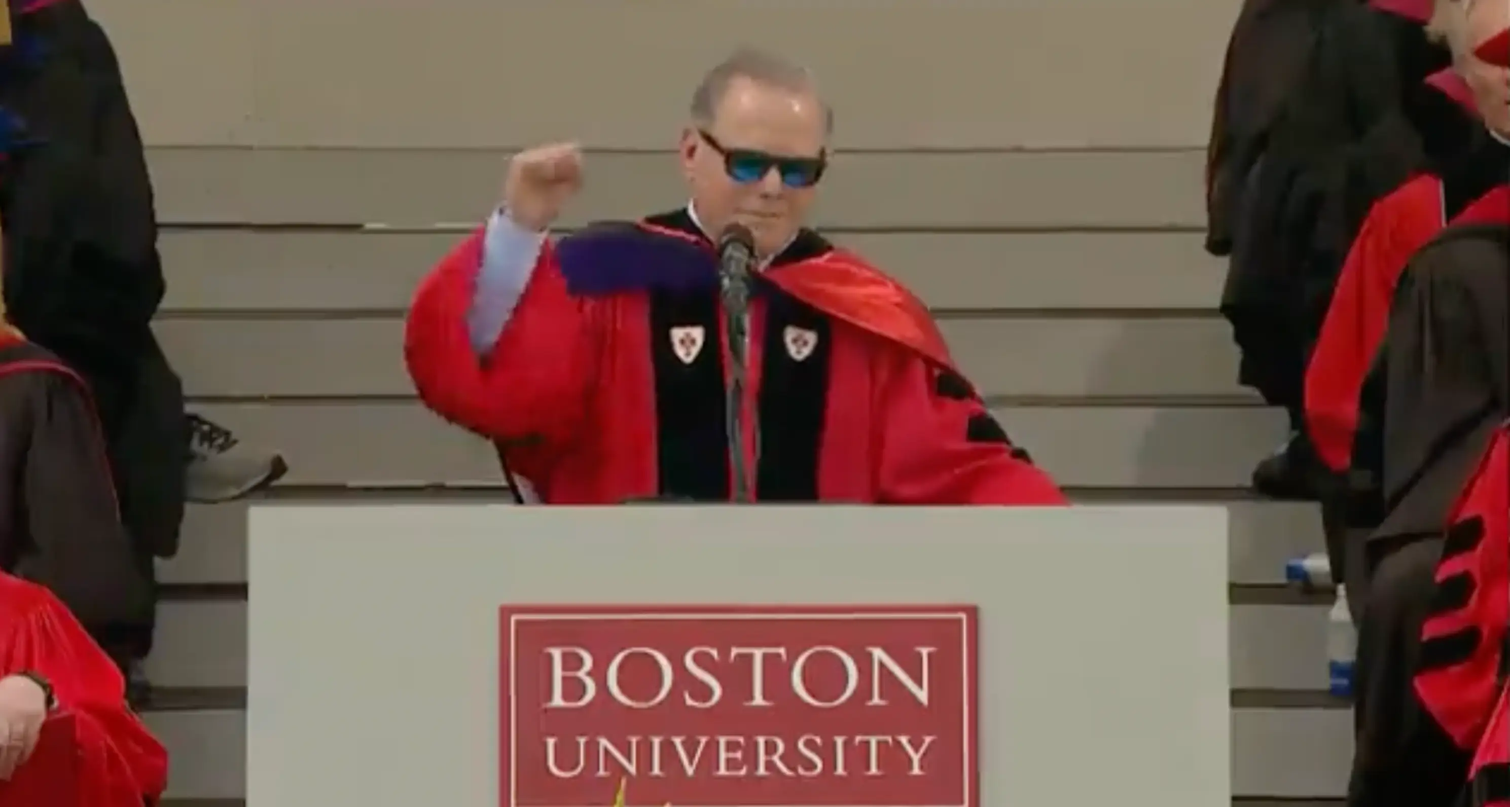 His appearance didn't go down too well.