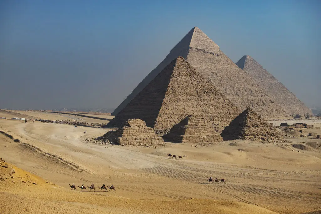 The original pyramid of Giza is the largest of the group (Nese Ari/Anadolu via Getty Images)