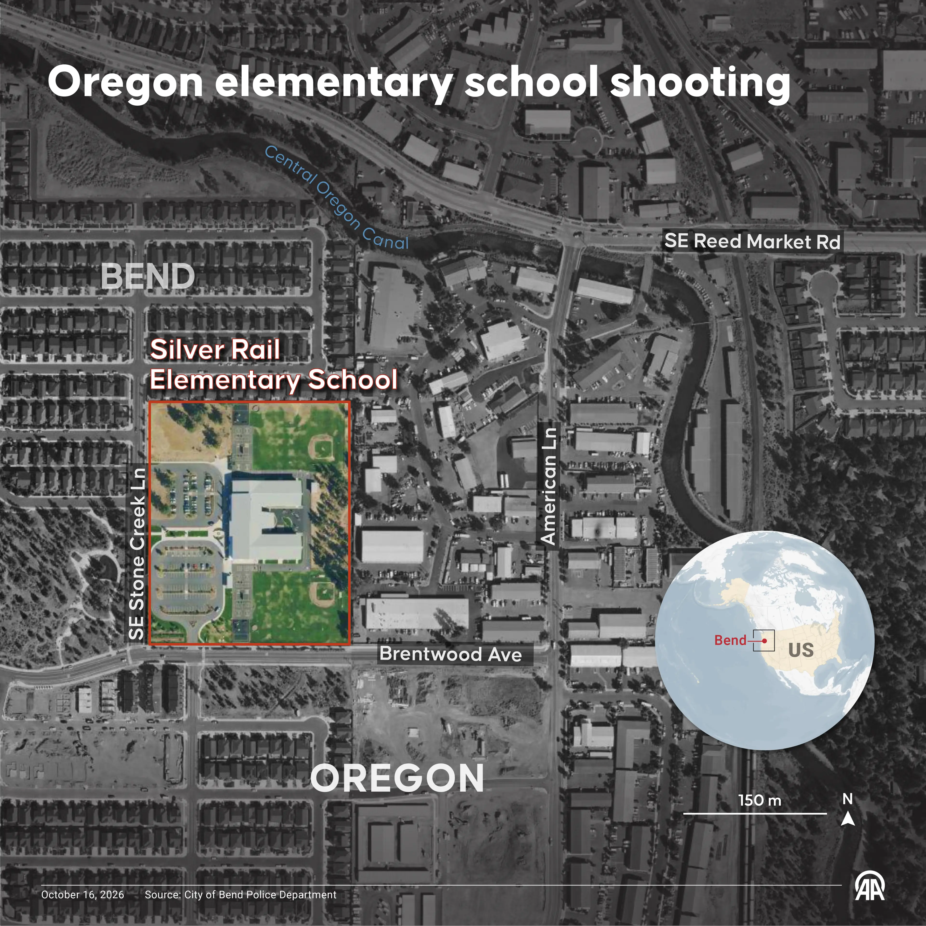 The devastating scenes unfolded in Bend, Oregon, on October 15 (Elif Acar/Anadolu via Getty Images)
