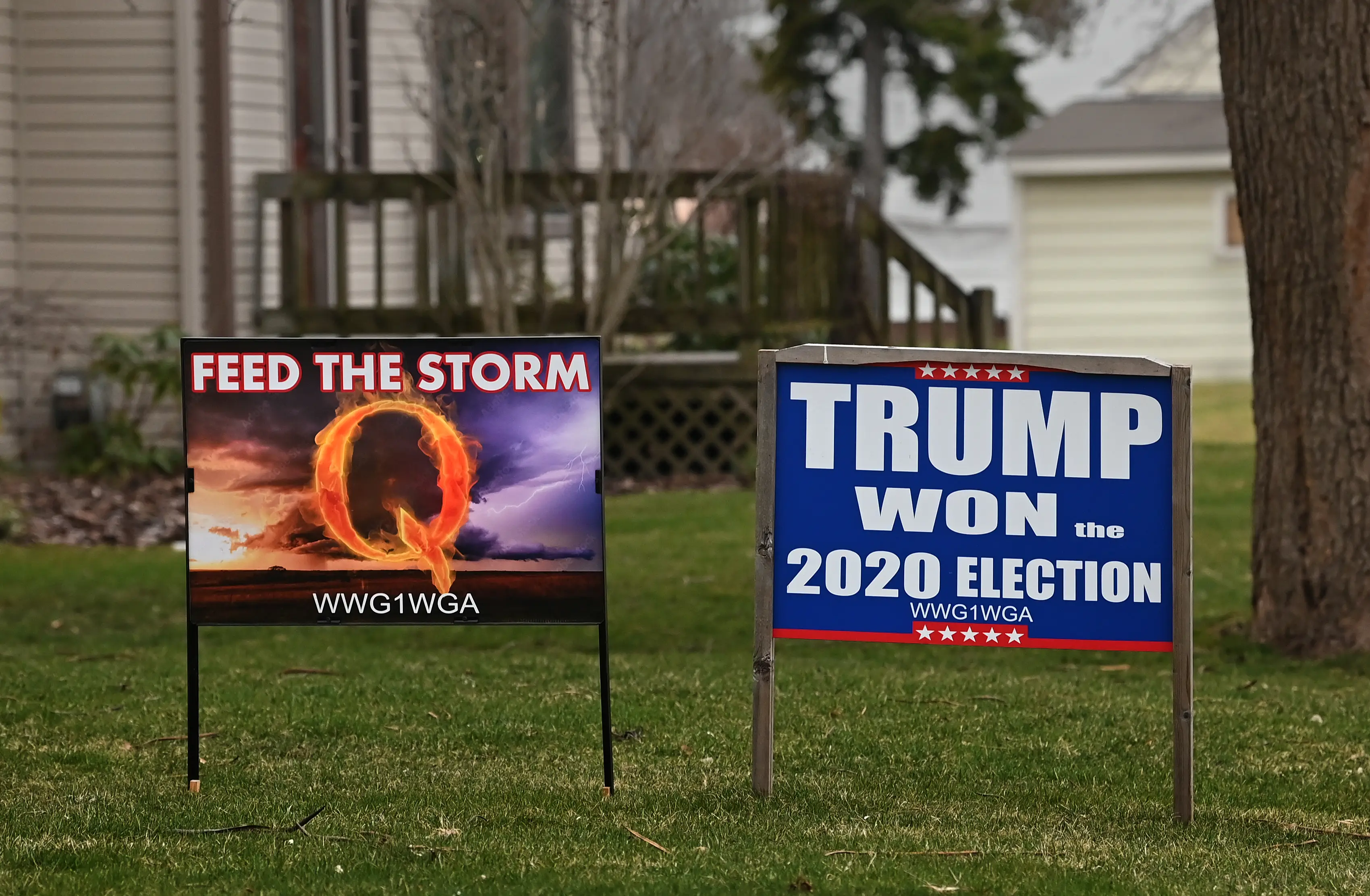 QAnon is an unfounded far-right theory (Michael S. Williamson/The Washington Post via Getty Images)