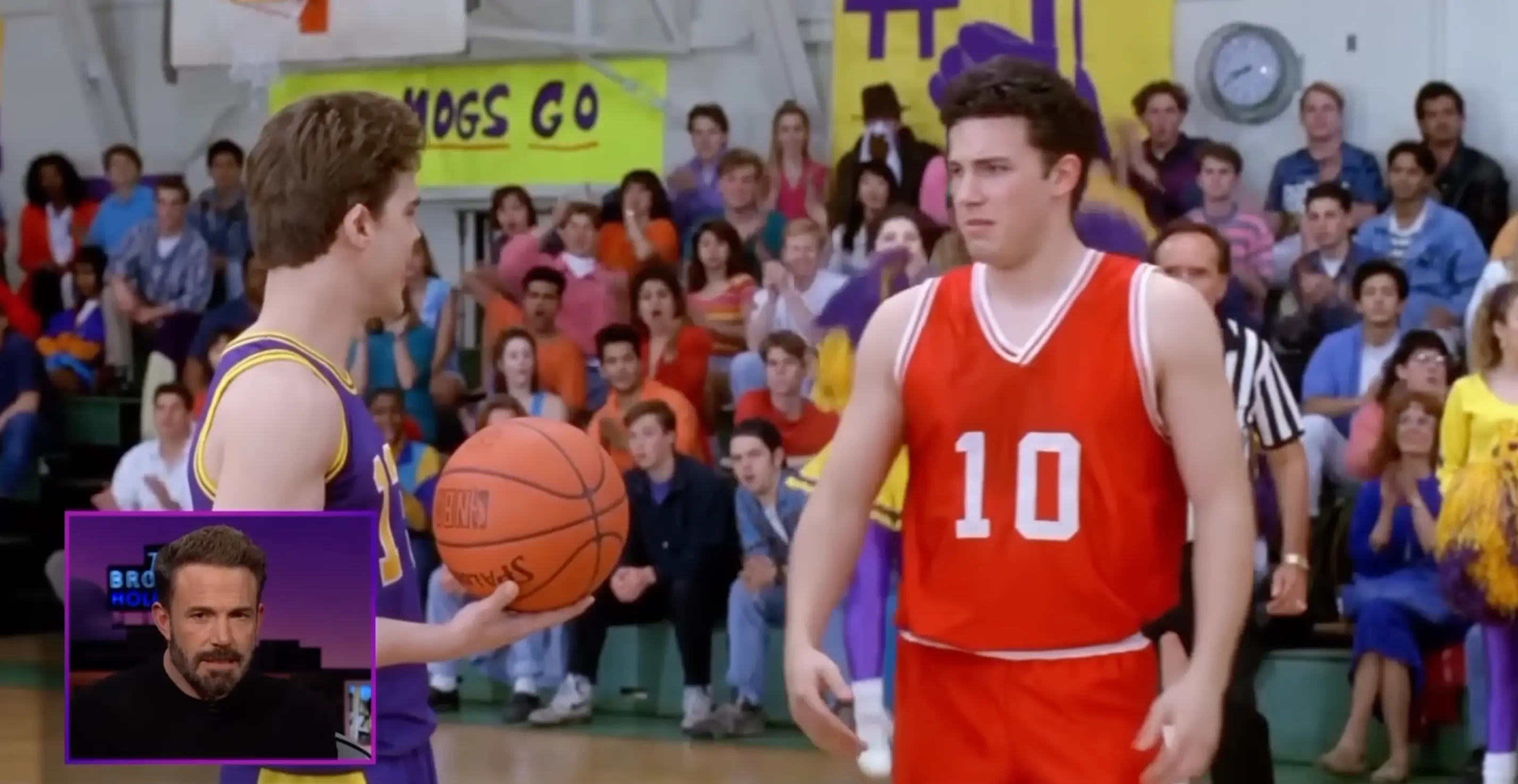 Affleck can still be seen the 1992 B movie, despite his voice not making the cut.