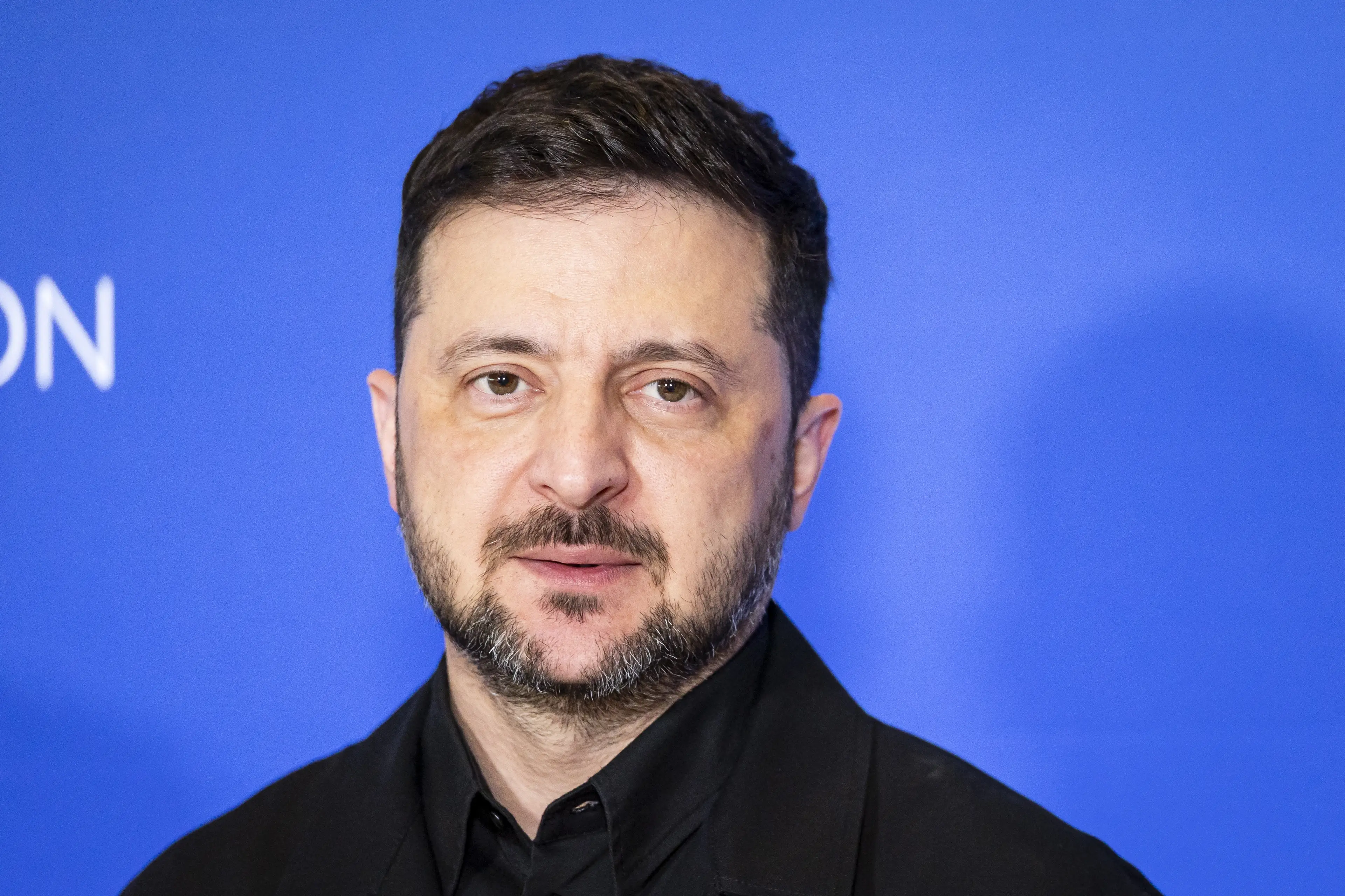Ukraine's President Volodymyr Zelenskyy would have to surrender considerable territory to meet Russia's demands (Sem VAN DER WAL / ANP / AFP via Getty Images / Netherlands OUT)