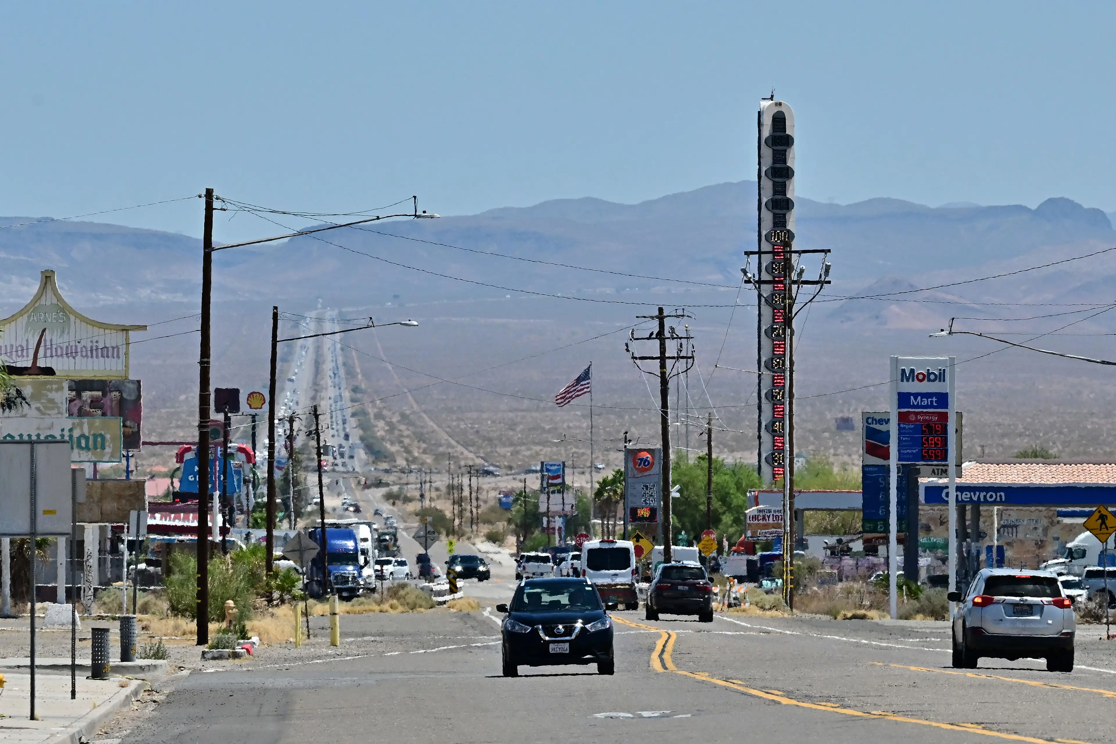The thermometer has become a tourist attraction (FREDERIC J. BROWN/AFP via Getty Images)