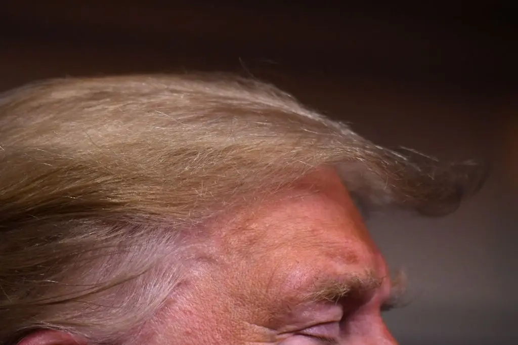 That's his hair (Photo by ERIC BARADAT/AFP via Getty Images)