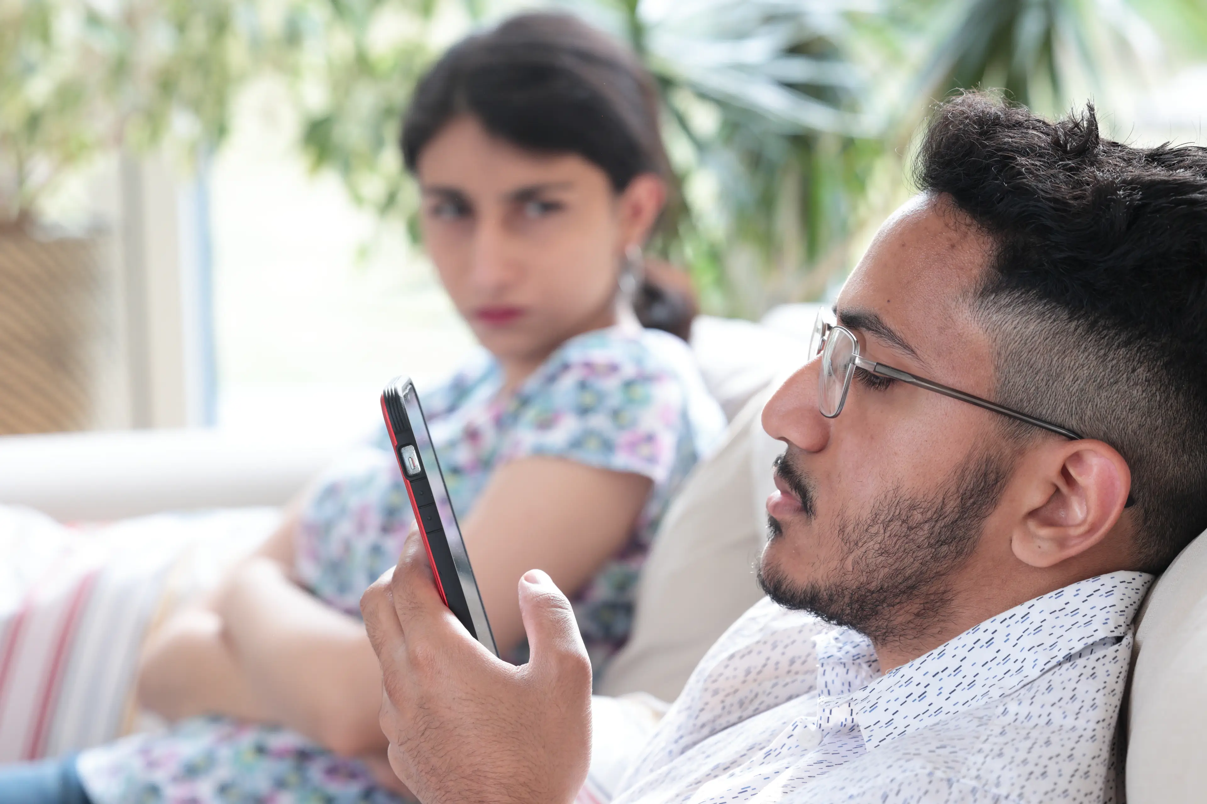 Is your partner on their phone a lot more? (Getty Stock Images)