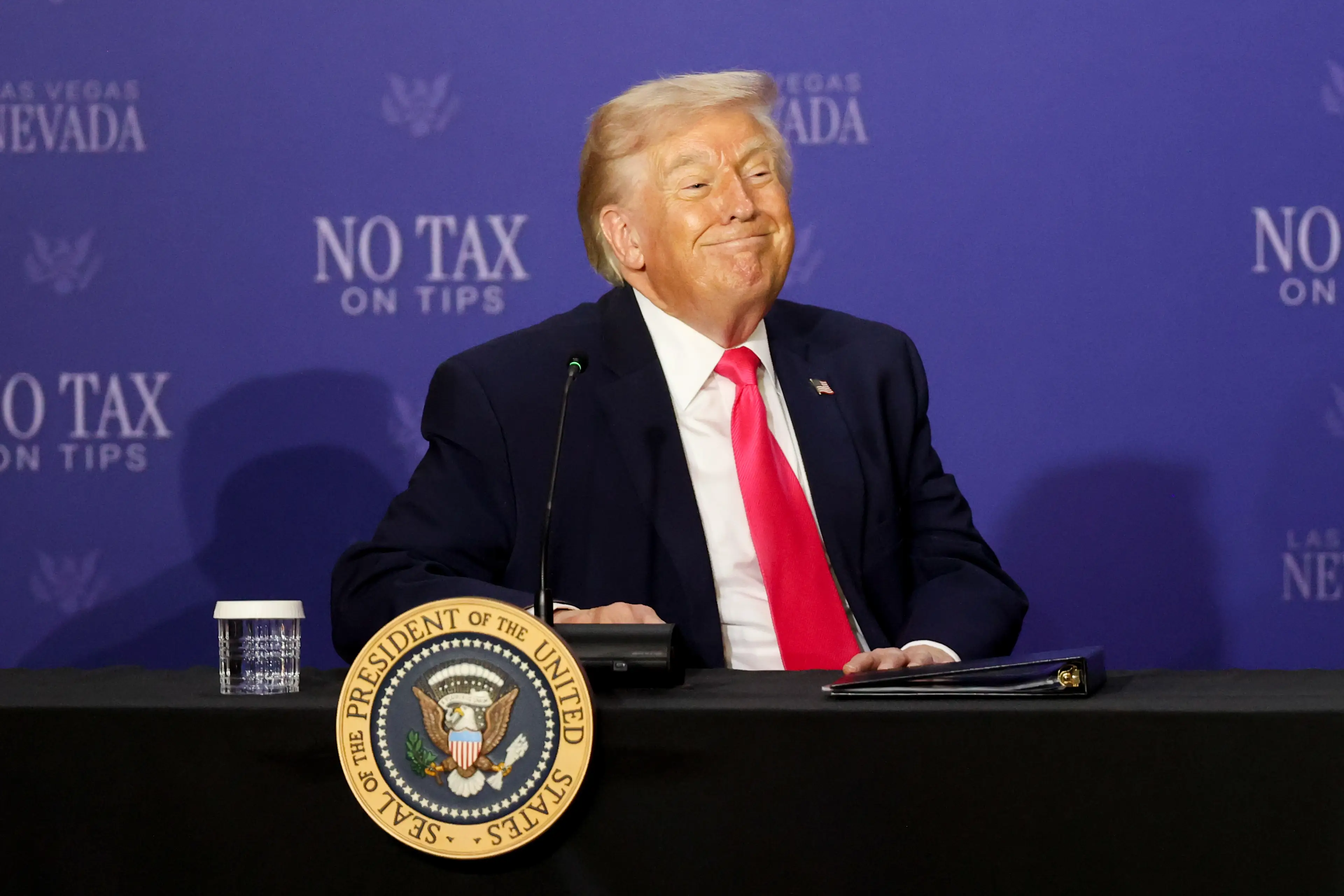 The president shared several posts on Truth Social (Ian Maule/Bloomberg via Getty Images)
