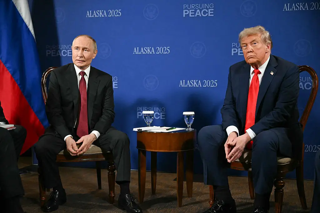 Trump and Putin held a press conference after their meeting (ANDREW CABALLERO-REYNOLDS/AFP via Getty Images)