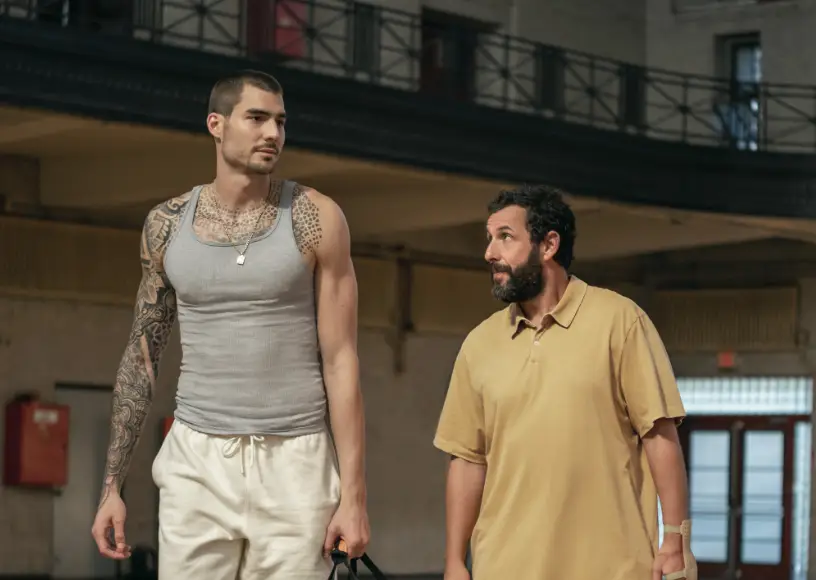 In Hustle, Sugerman finds a 'potential [basketball] superstar' in Spain.