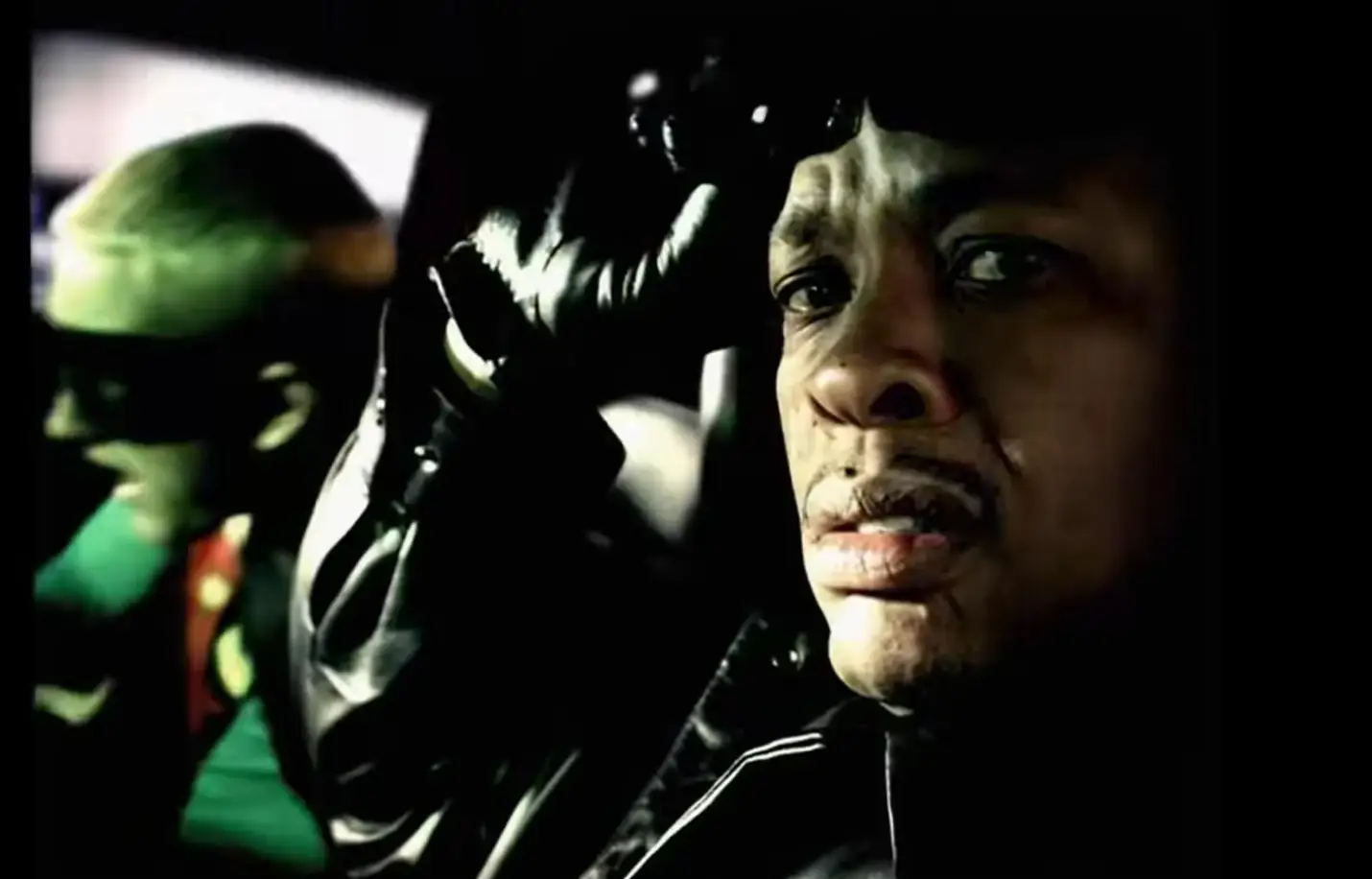 Dr Dre again can't hold back is reaction to the rapper's antics. (Eminem/YouTube)